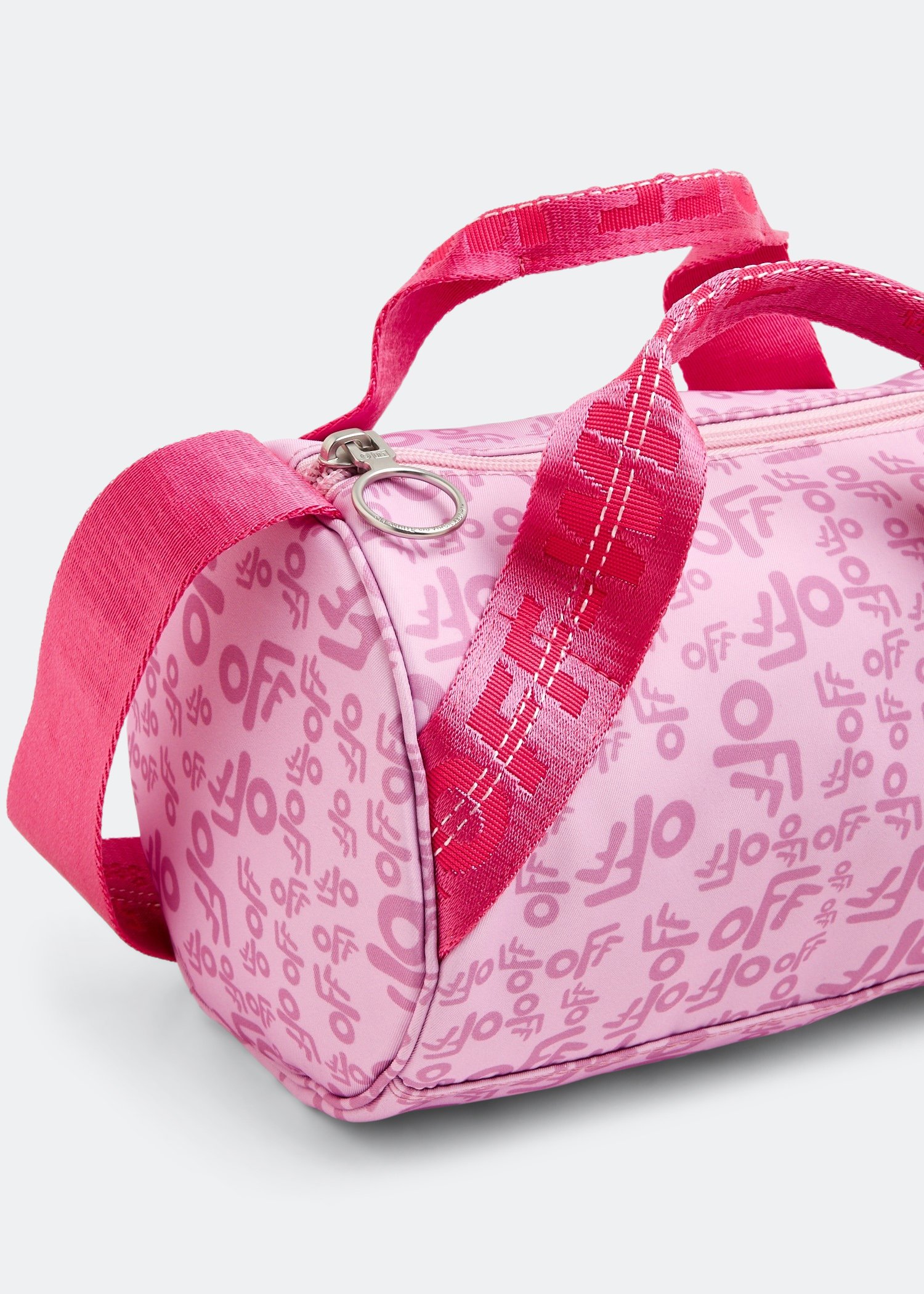 

Off printed nylon mini bag, Pink