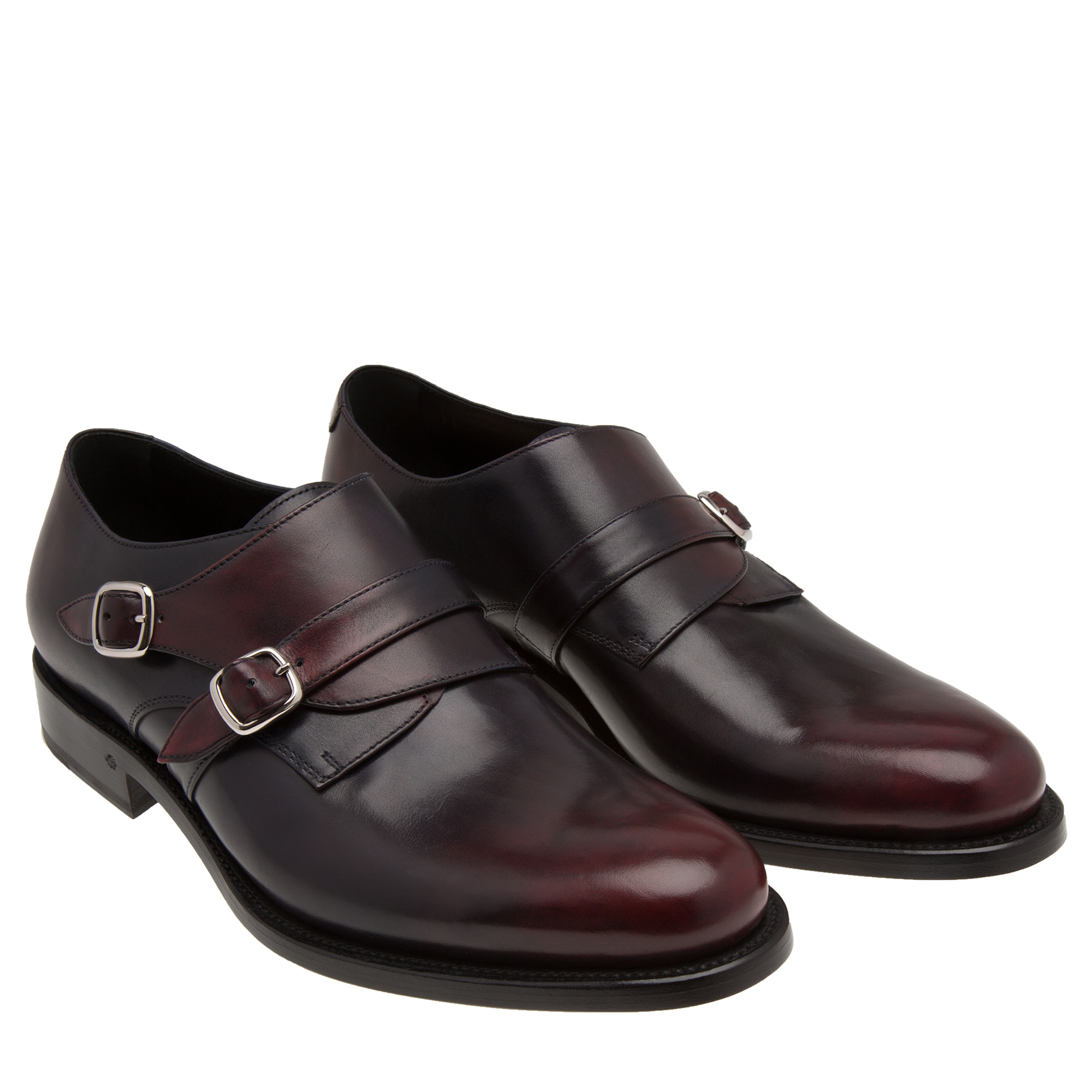

Bravo monk strap shoes, Brown