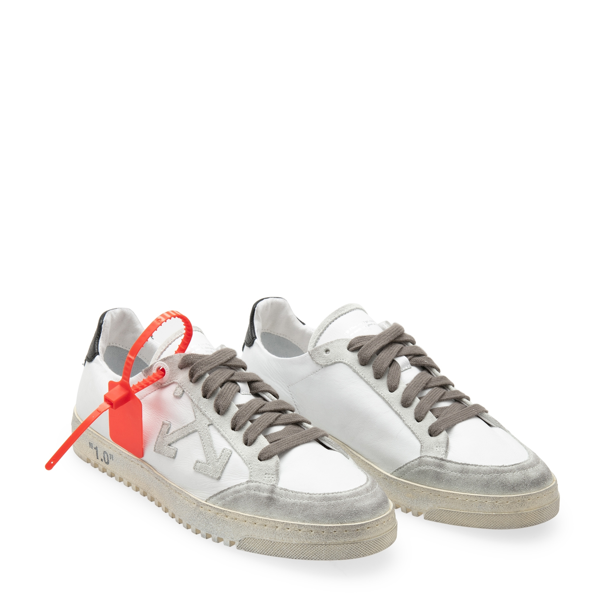 

2. leather sneakers, White