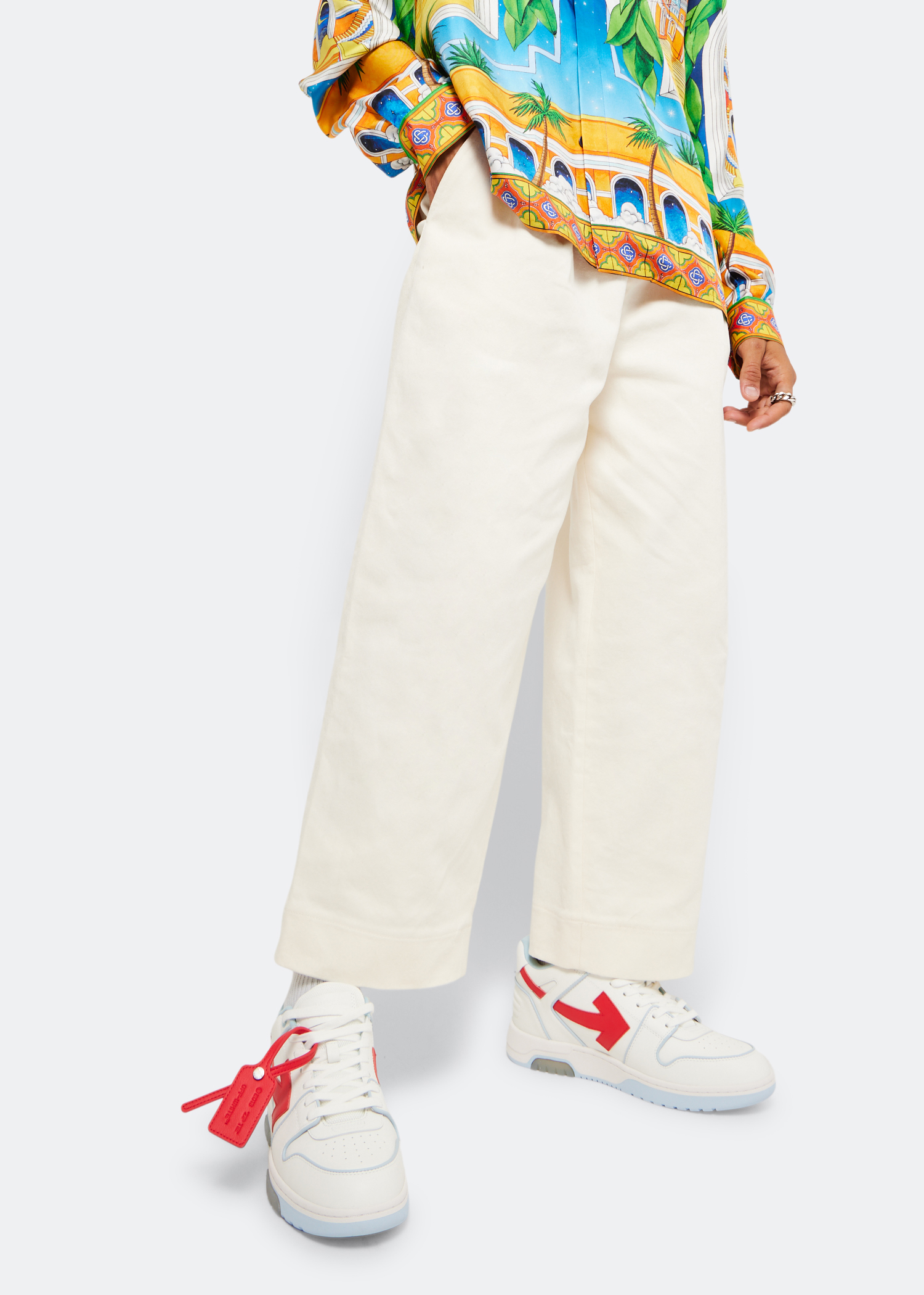 

Out Of Office 'OOO' Outlined sneakers, White