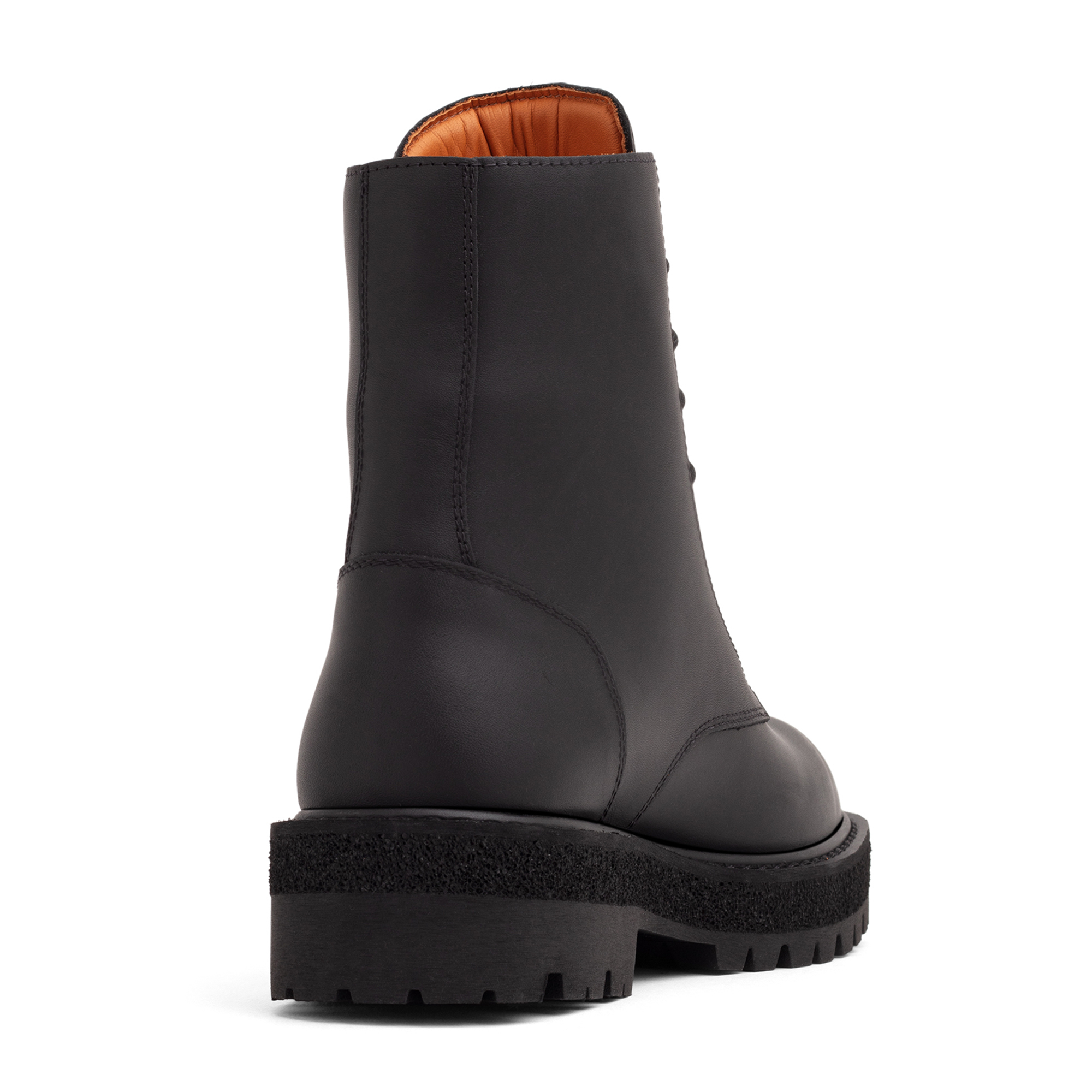 

Leather lace-up boots, Black