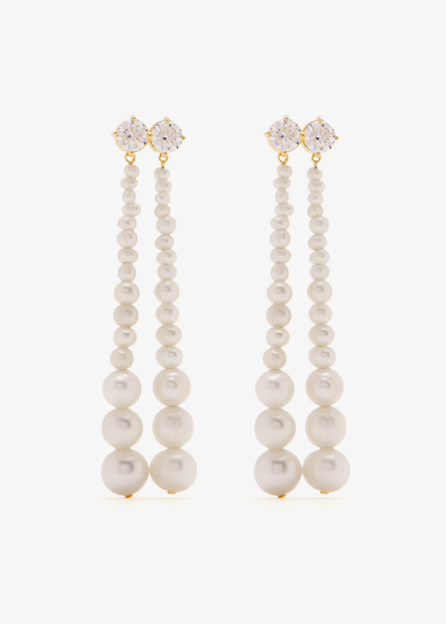 

Whispering Plinths earrings, White