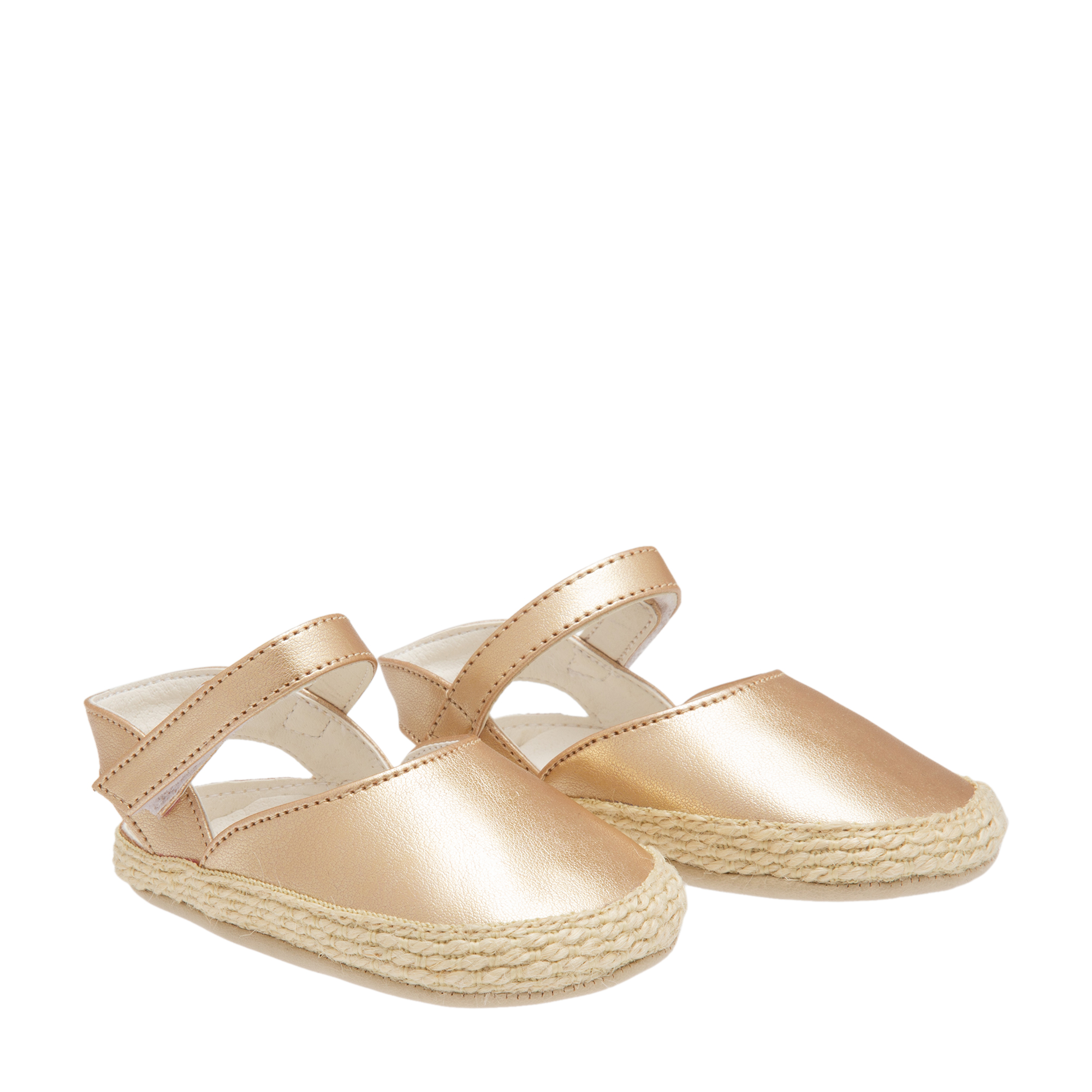 

Leather espadrilles, Gold