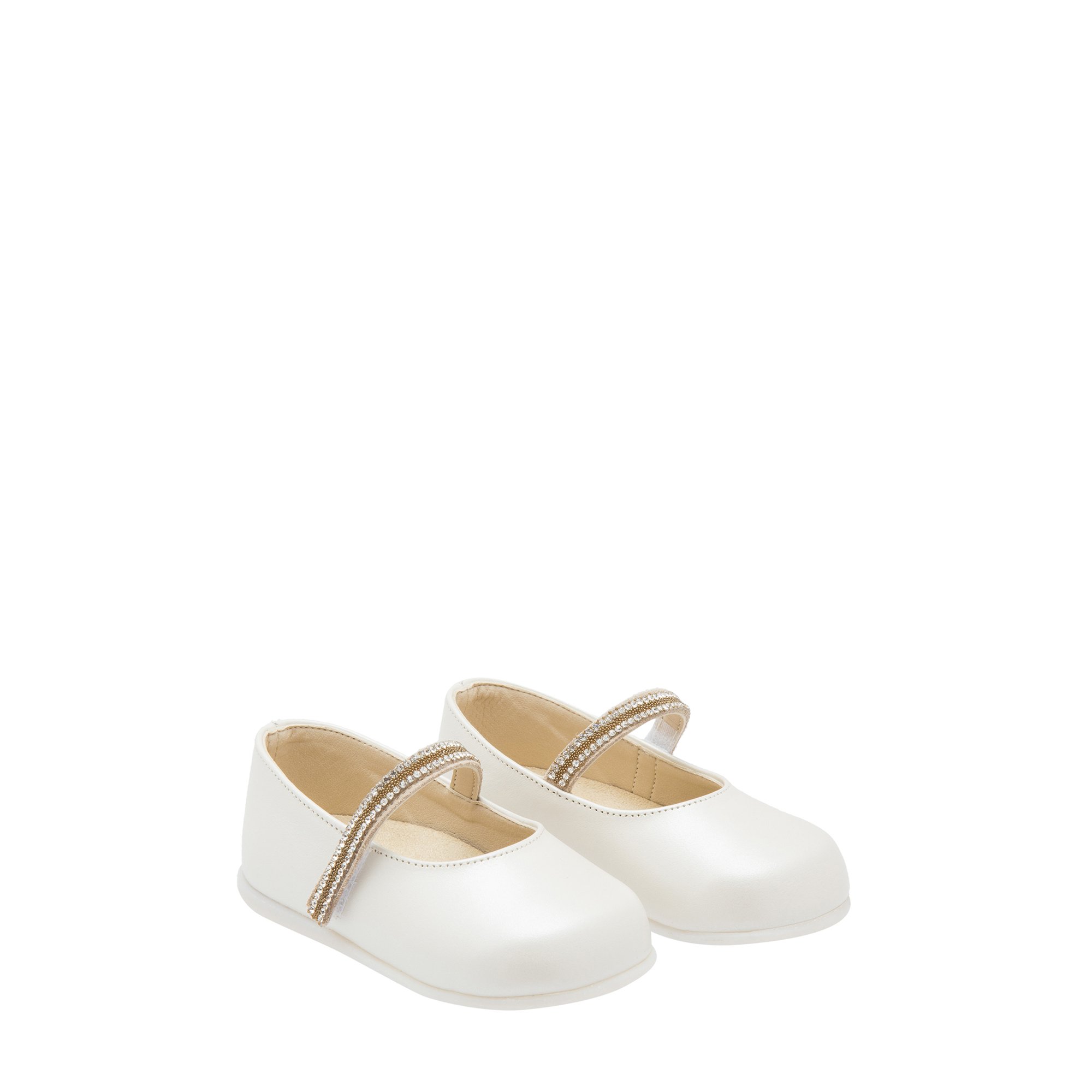 

Leather ballerinas, White