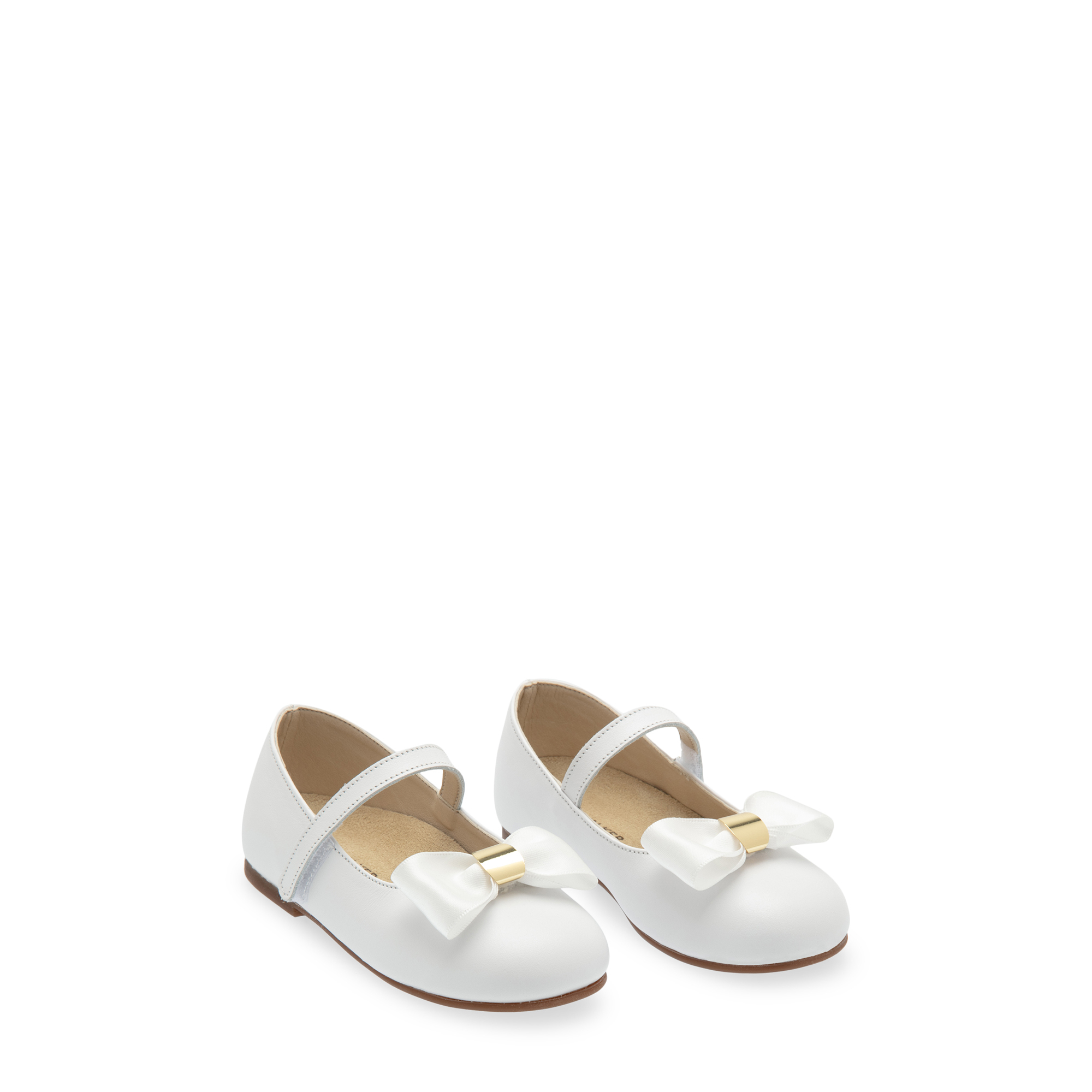 

Leather ballerinas, White