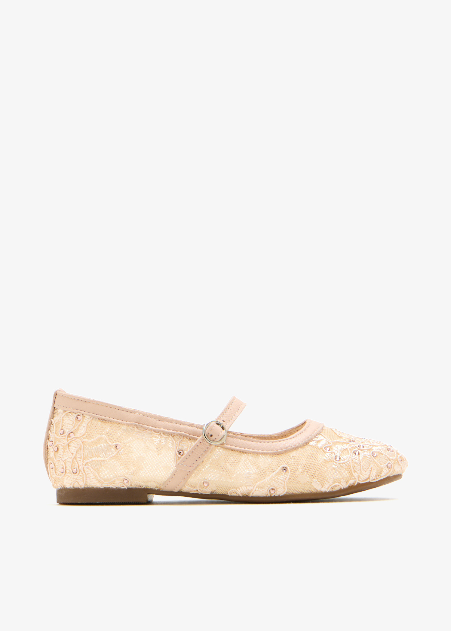 

Mesh ballerinas, Beige