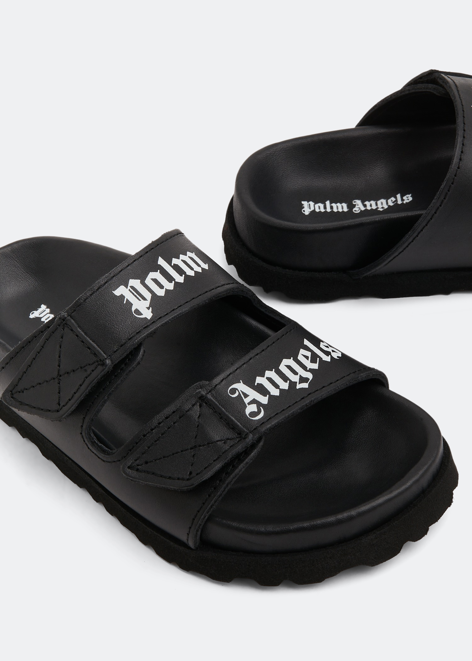 

Logo sandals, Black