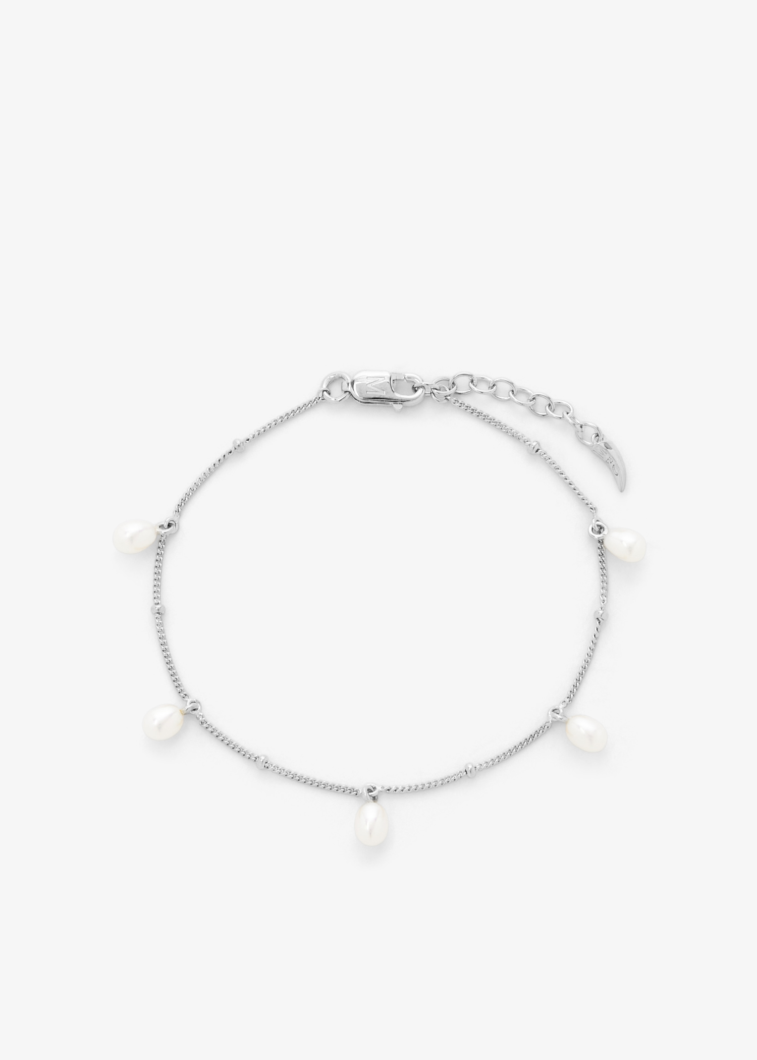 

Pearl Baya Baroque chain bracelet, Silver
