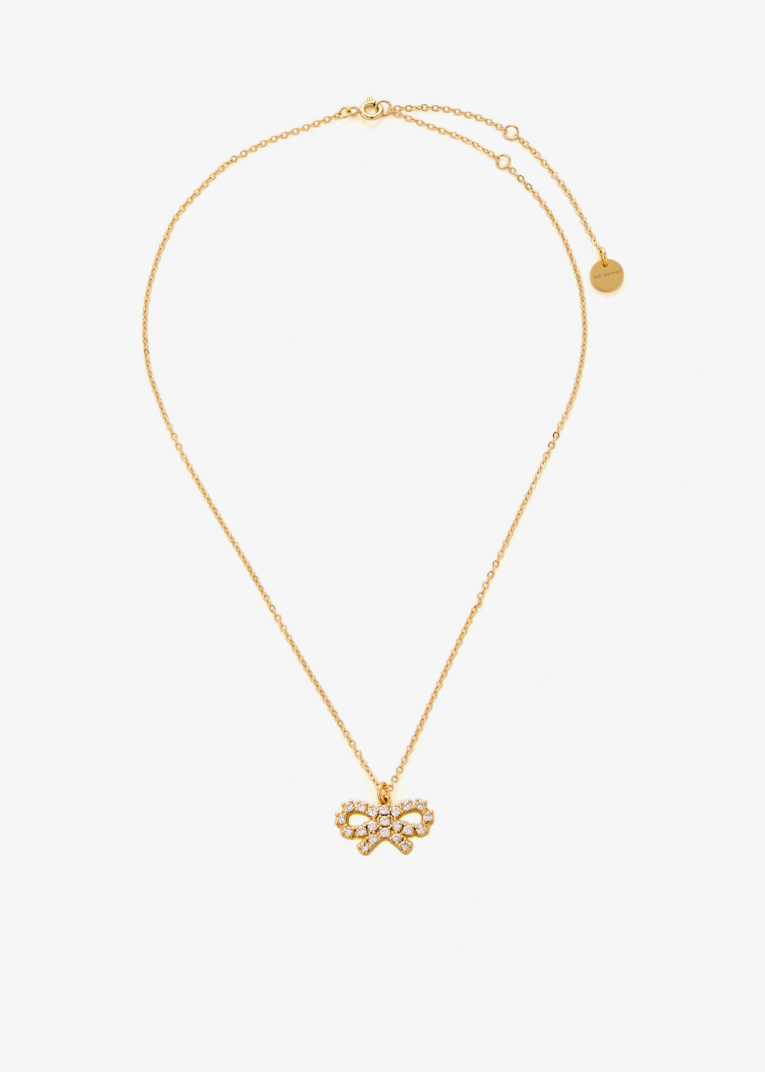 

Micro Bow necklace, Gold