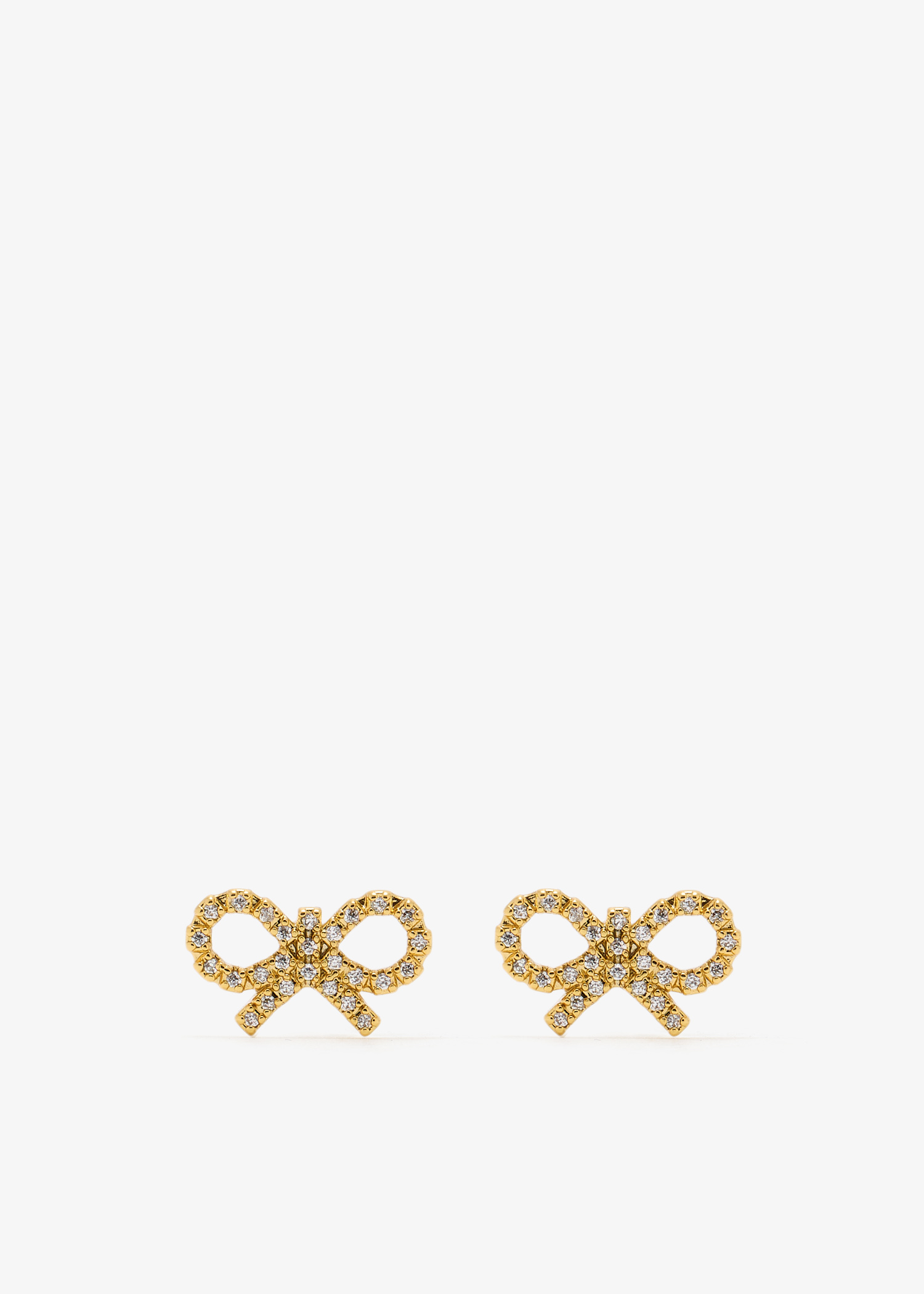 

Micro Bow earrings, Gold