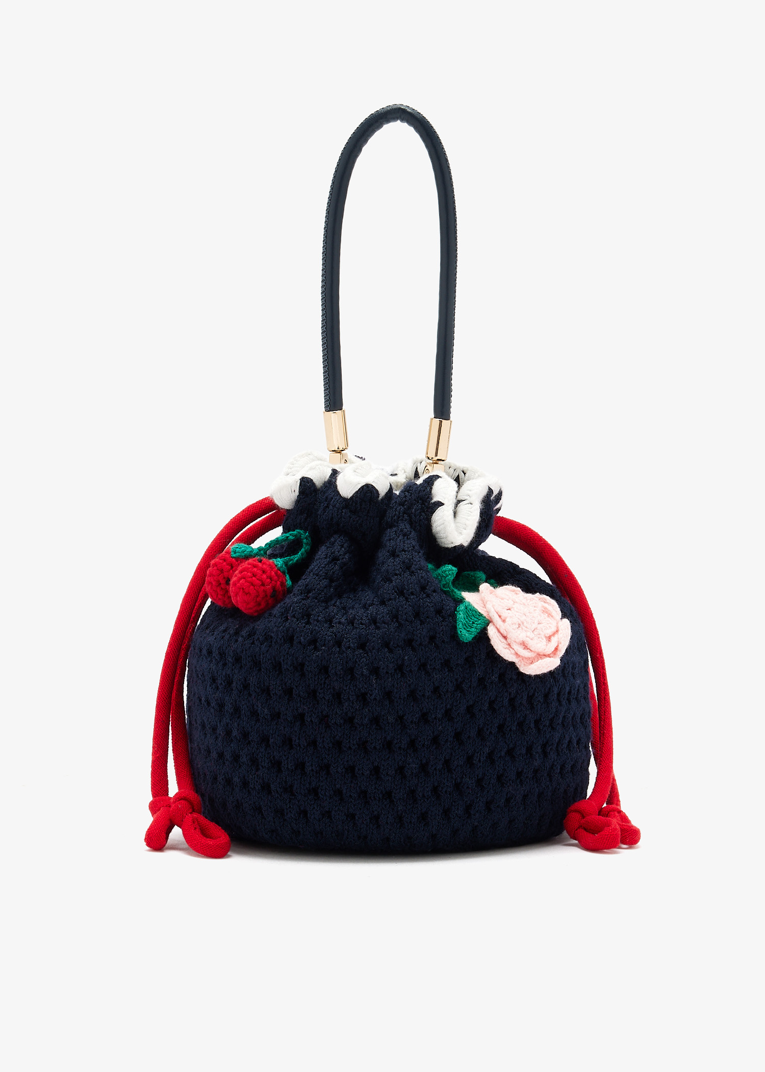 

Crochet pouch bag, Blue