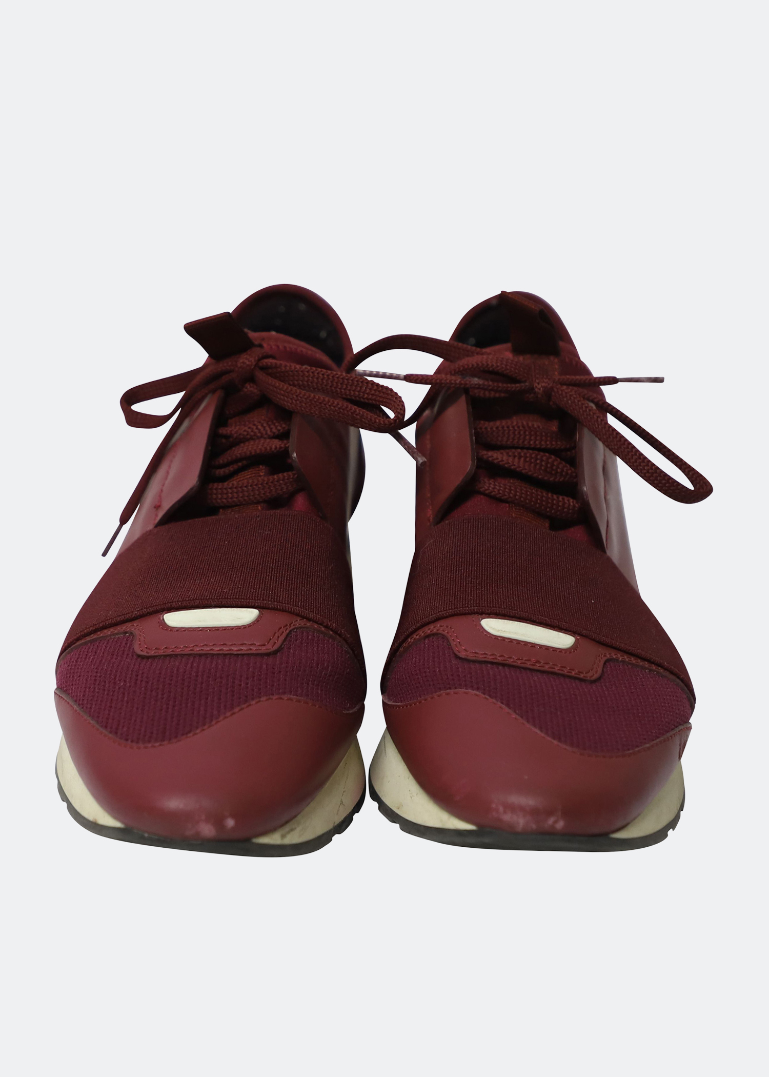 

Race runner sneakers in red leather