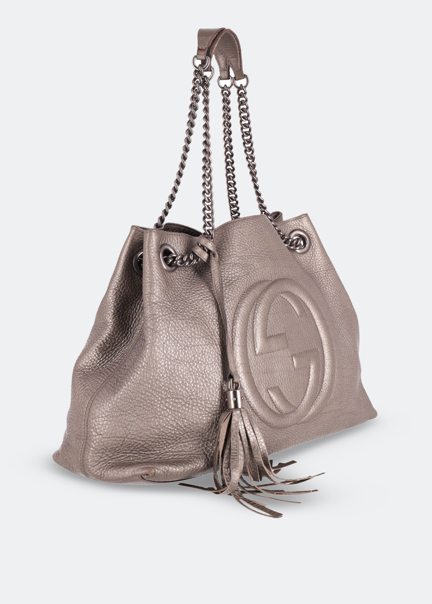 

Soho chain tote bag, Grey