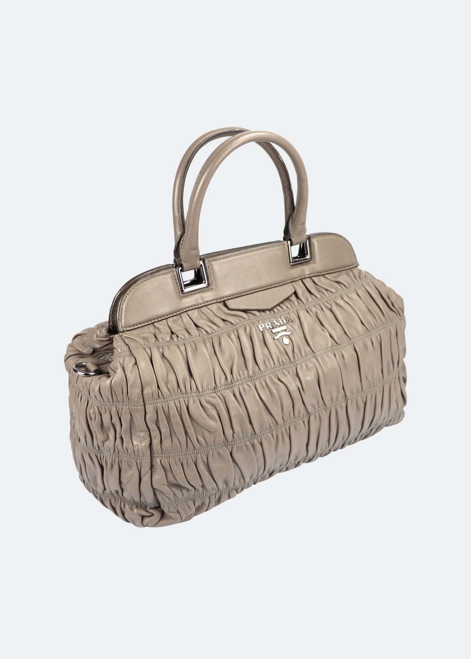 

Gaufré handbag, Brown