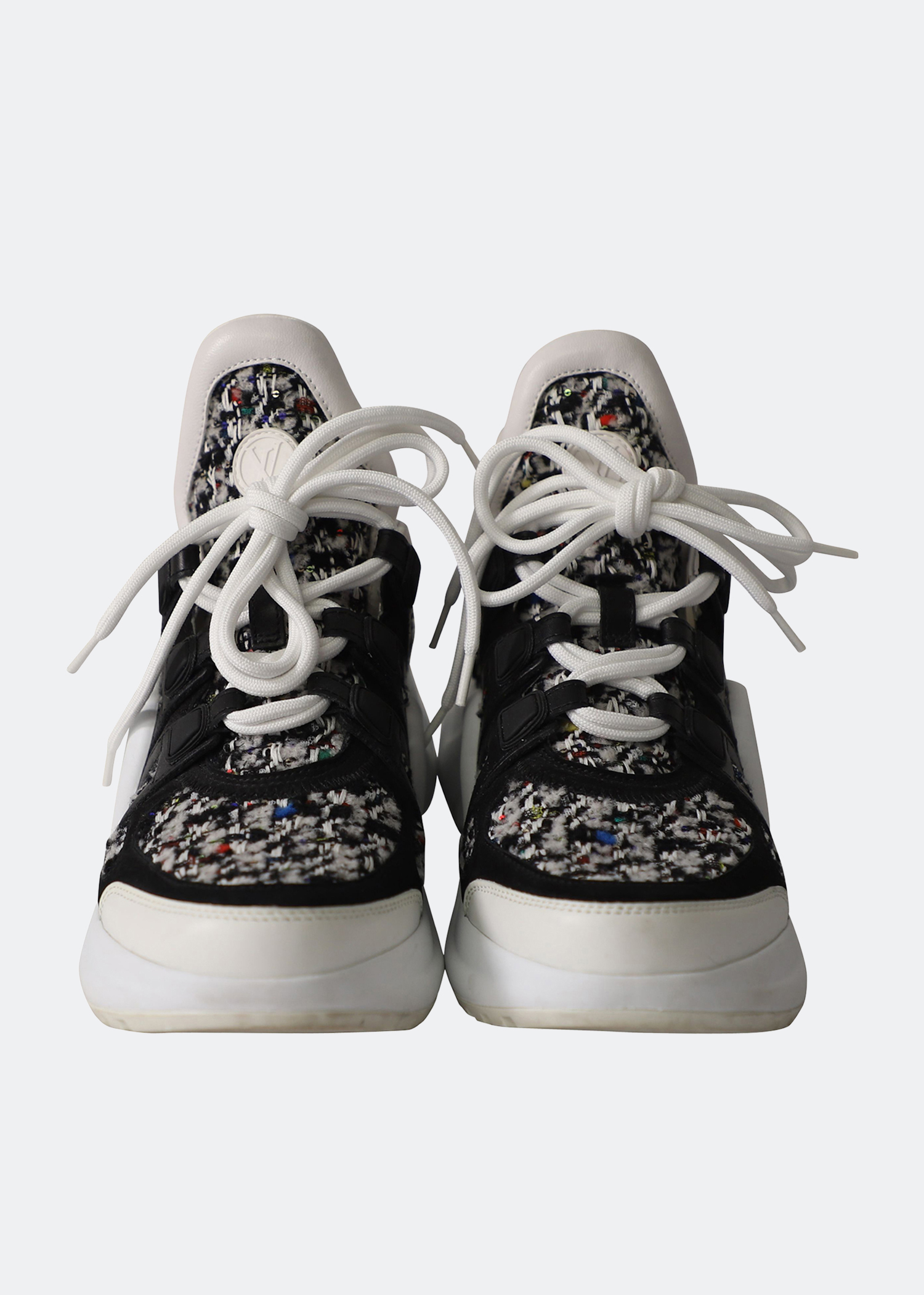 

LV Archlight sneakers in white leather and tweed