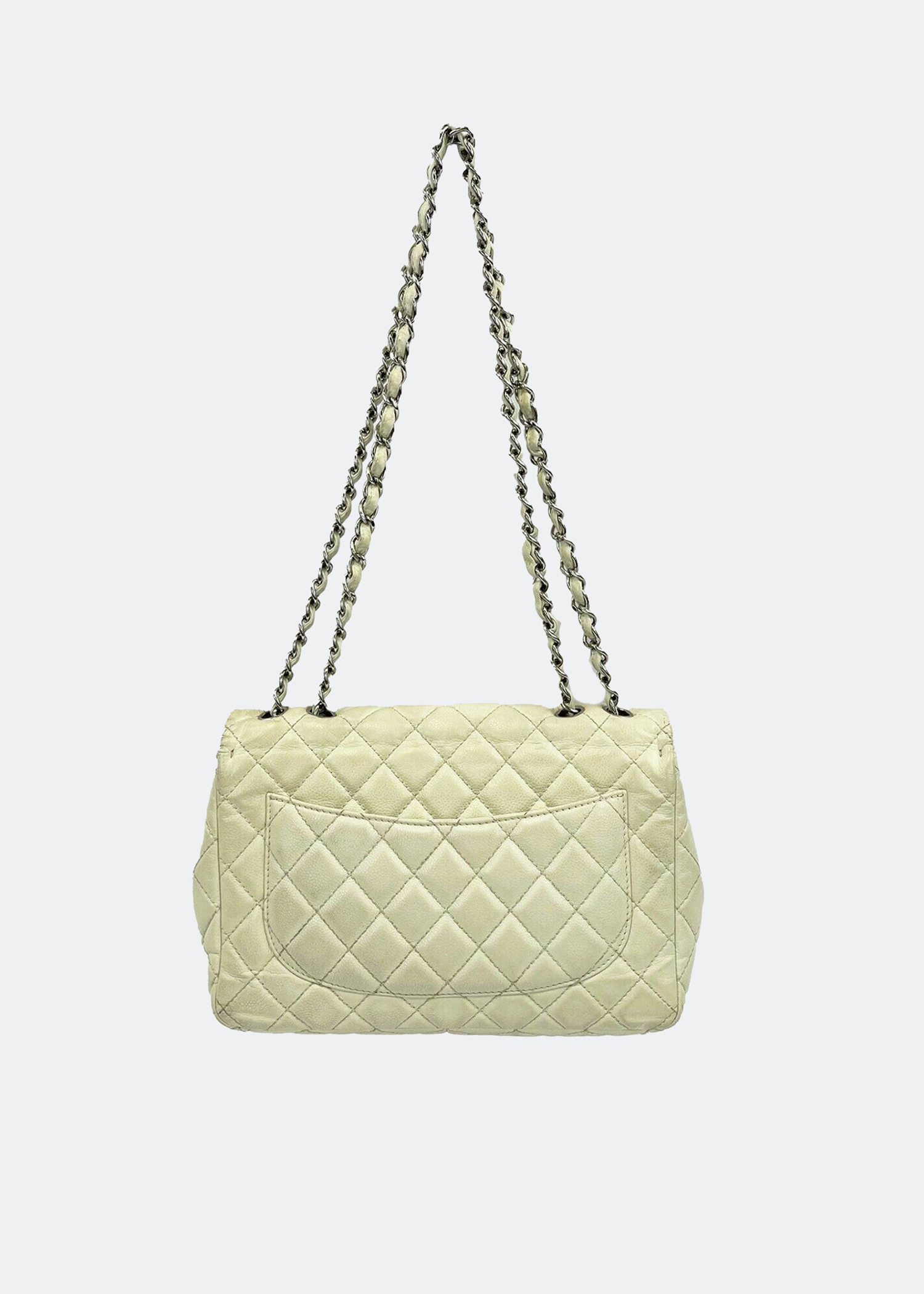 

Classic flap bag, White