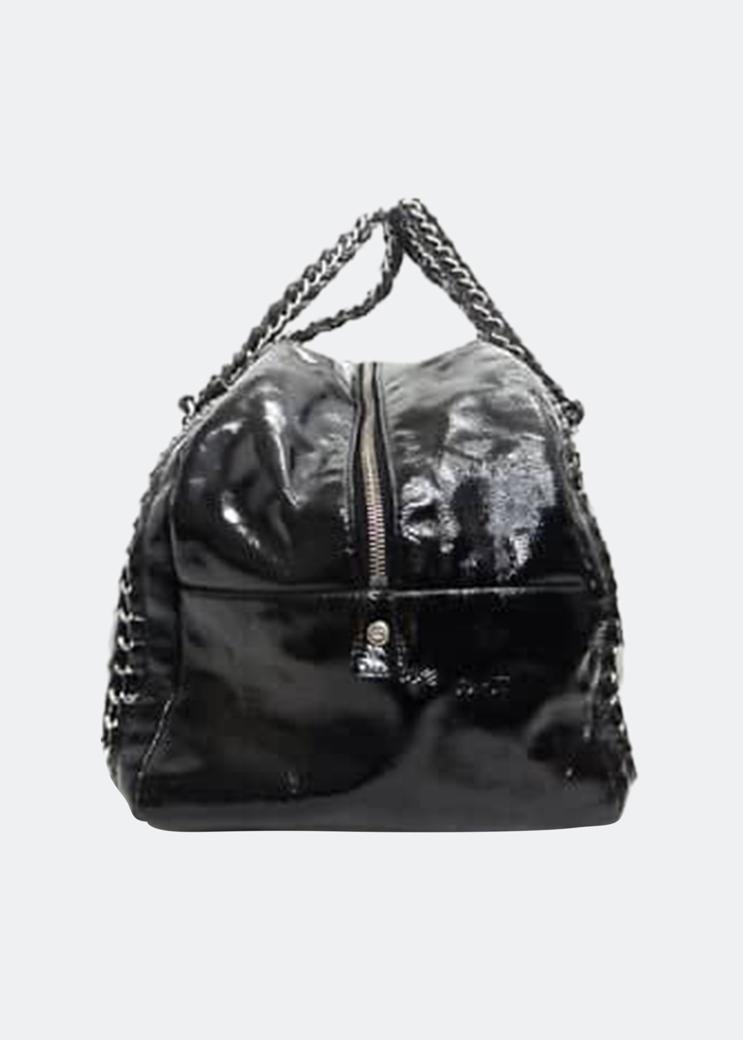 

Luxe ligne handbag in black patent leather