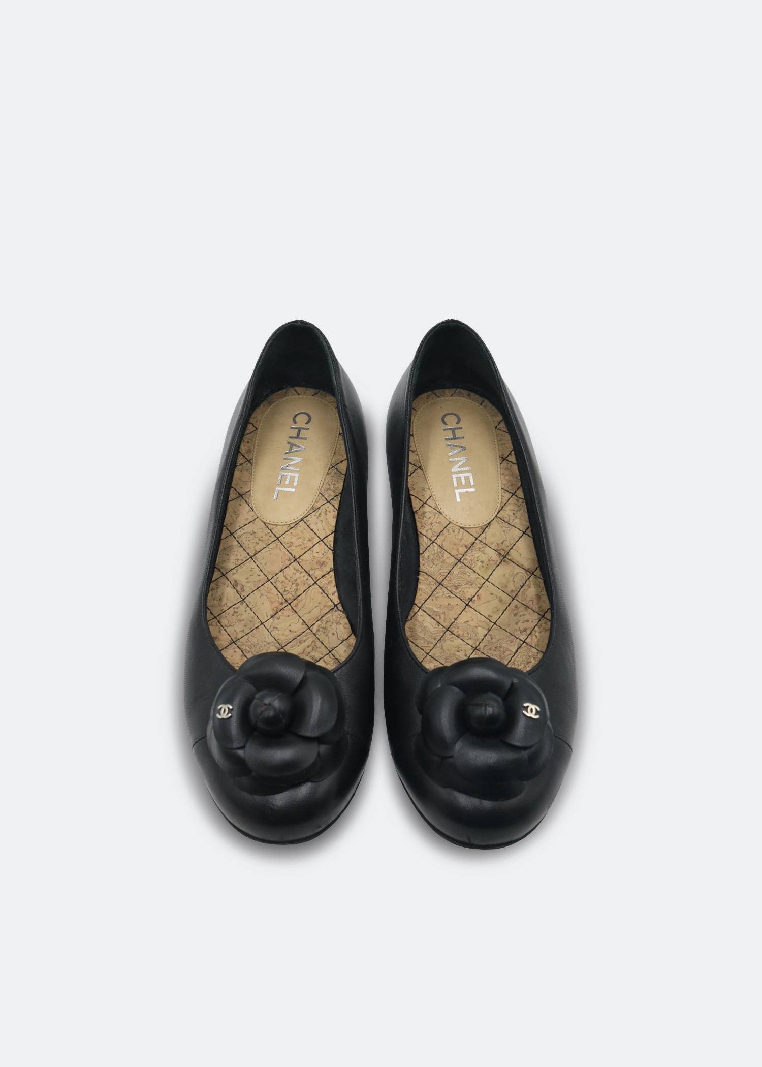 

Camellia ballet flats, Black