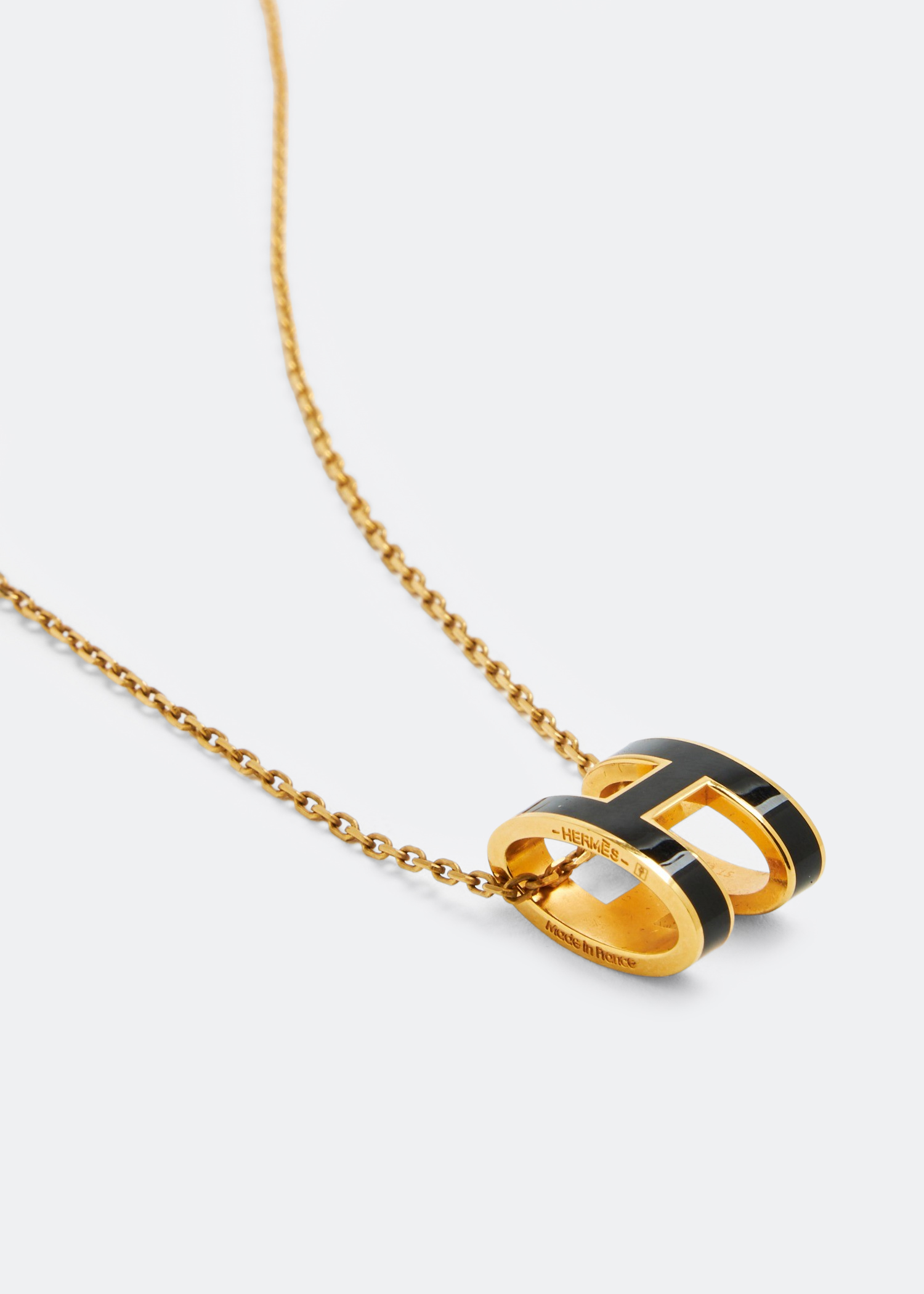 

Pop H pendant necklace, Gold