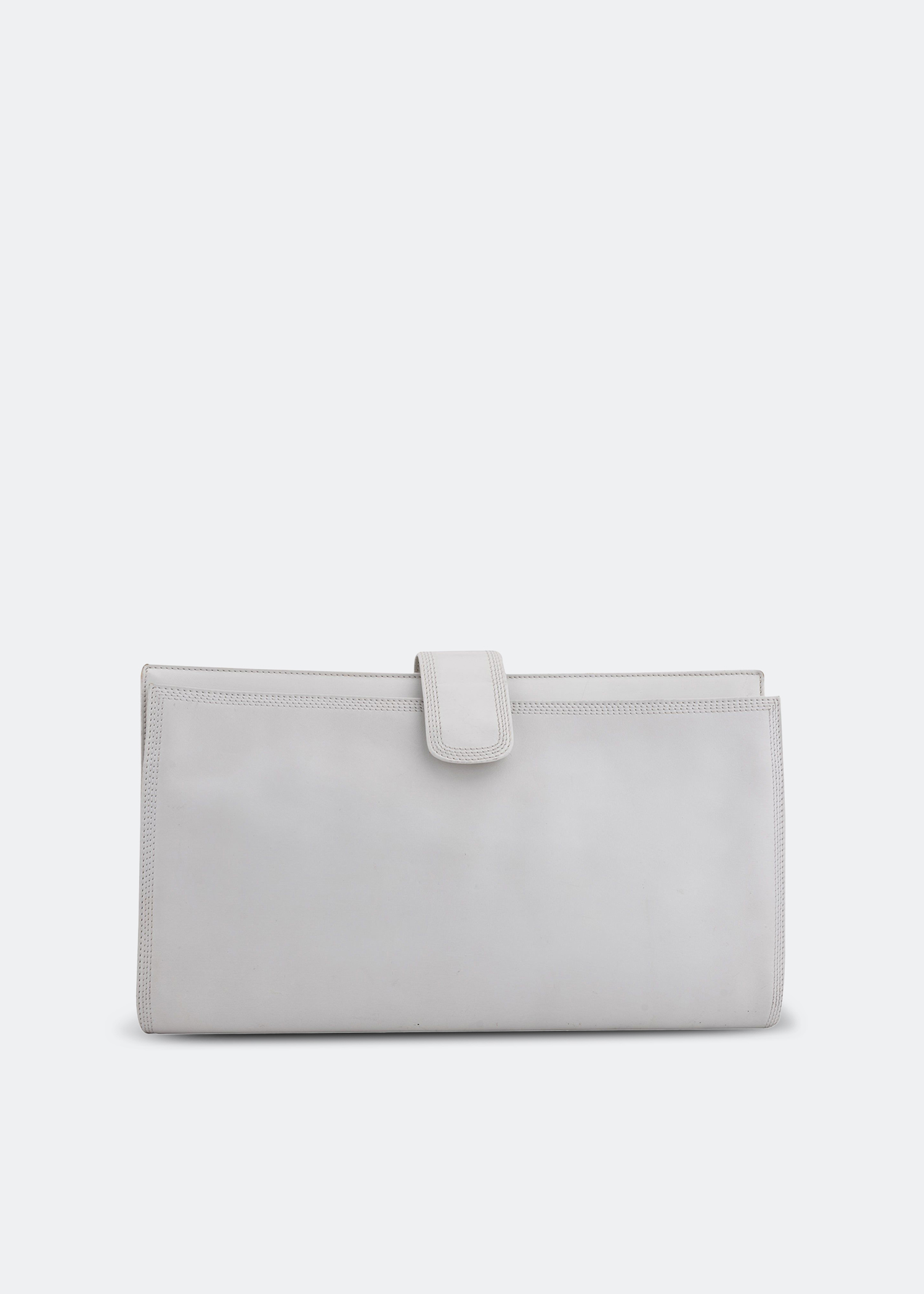 

Leather clutch, White