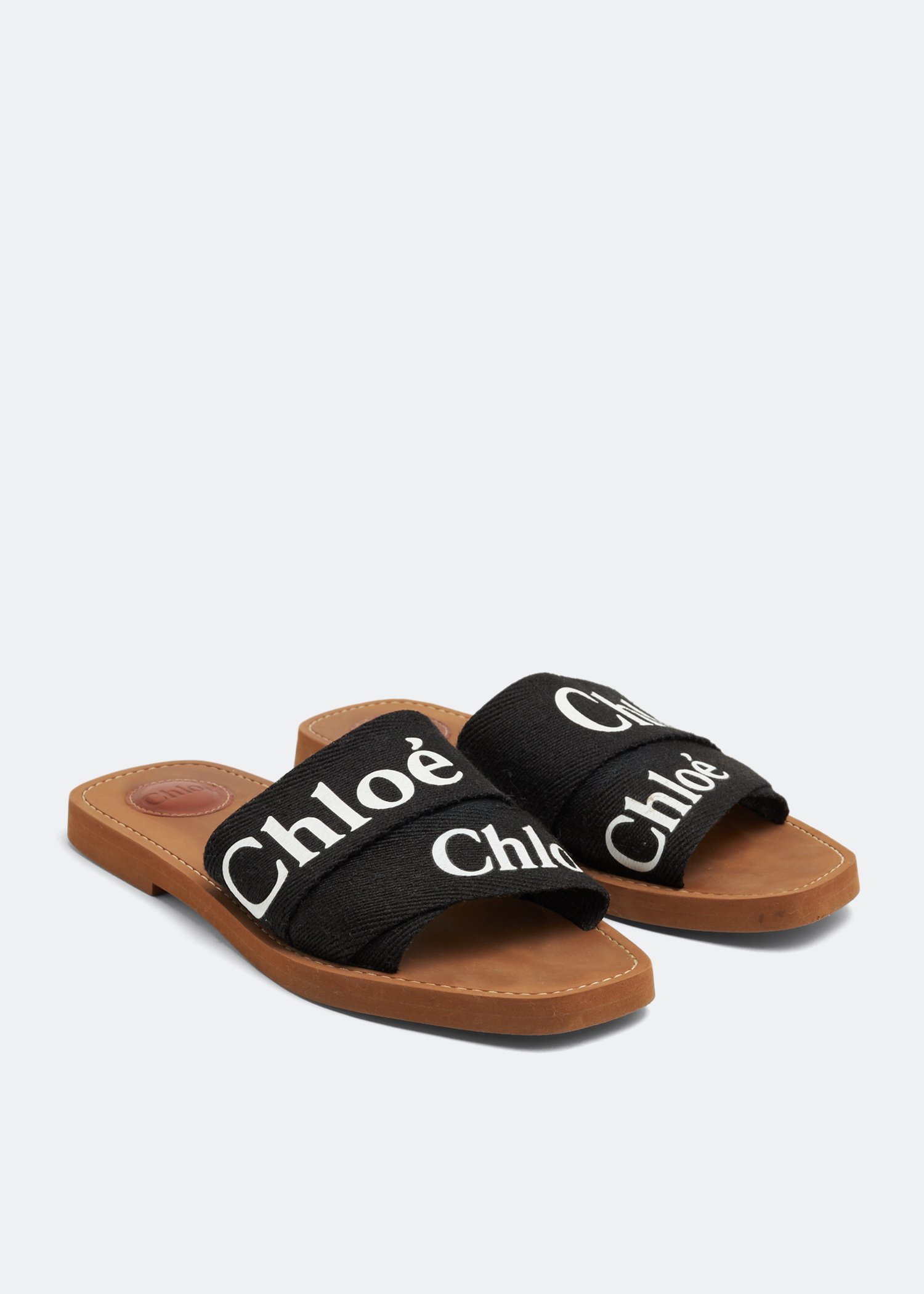 

Woody flat sandals, Black