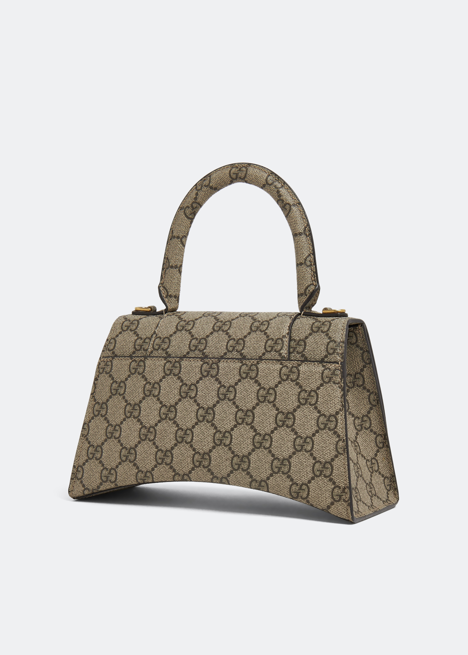 

x Gucci GG Supreme Hourglass S bag, Beige