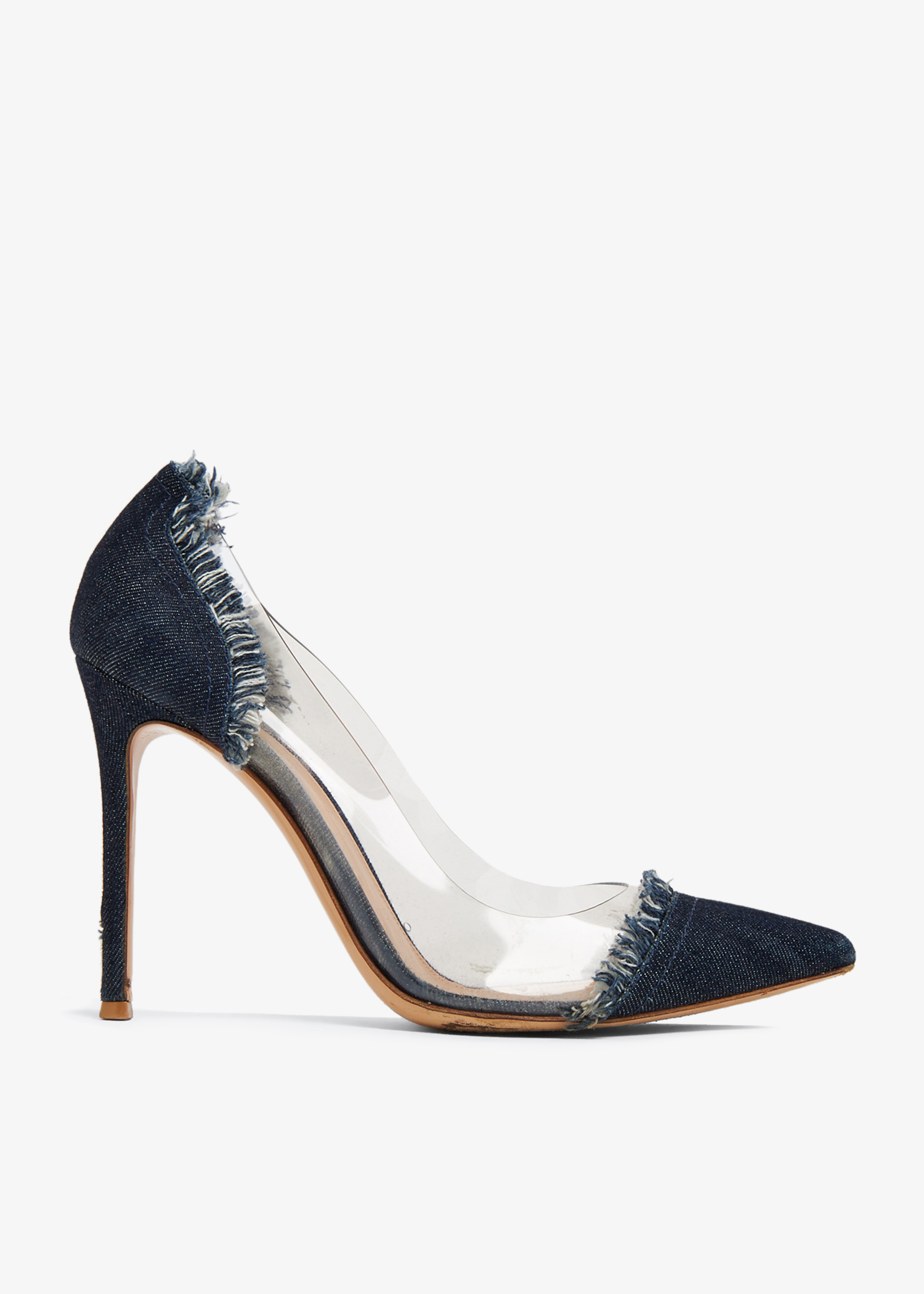 

Denim Plexi pumps, Blue