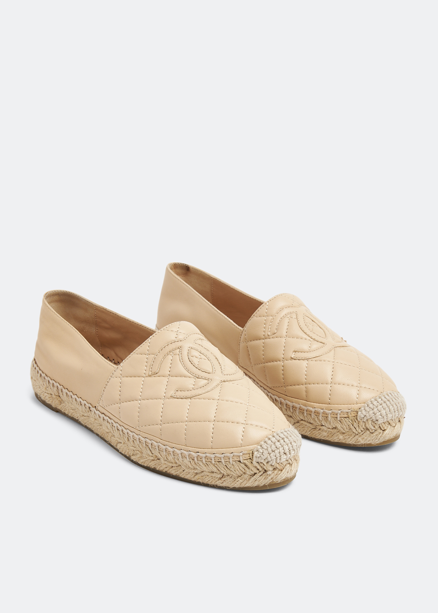 

CC quilted espadrilles, Beige