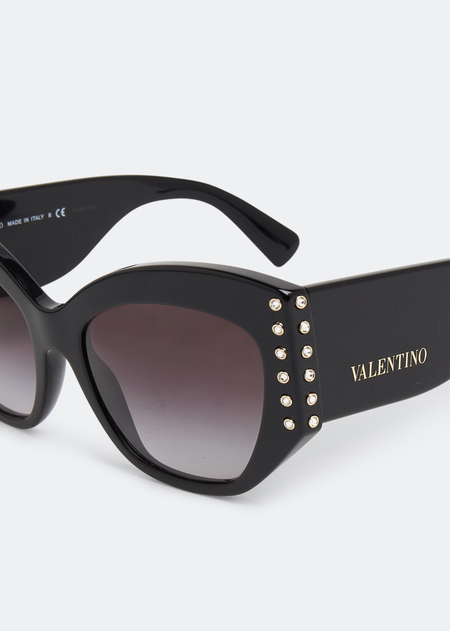 

Crystal-studded sunglasses, Black