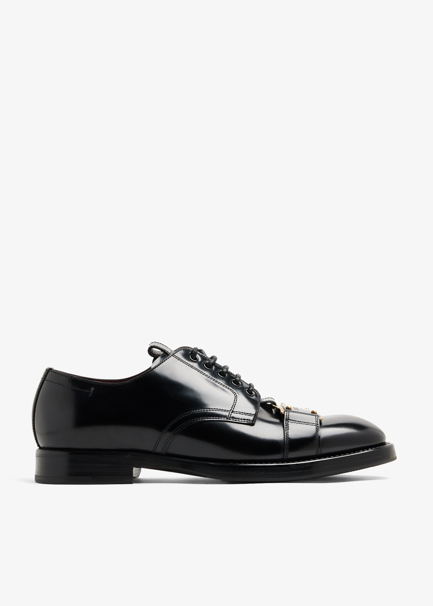 

Branded Plate Derby shoes, Black