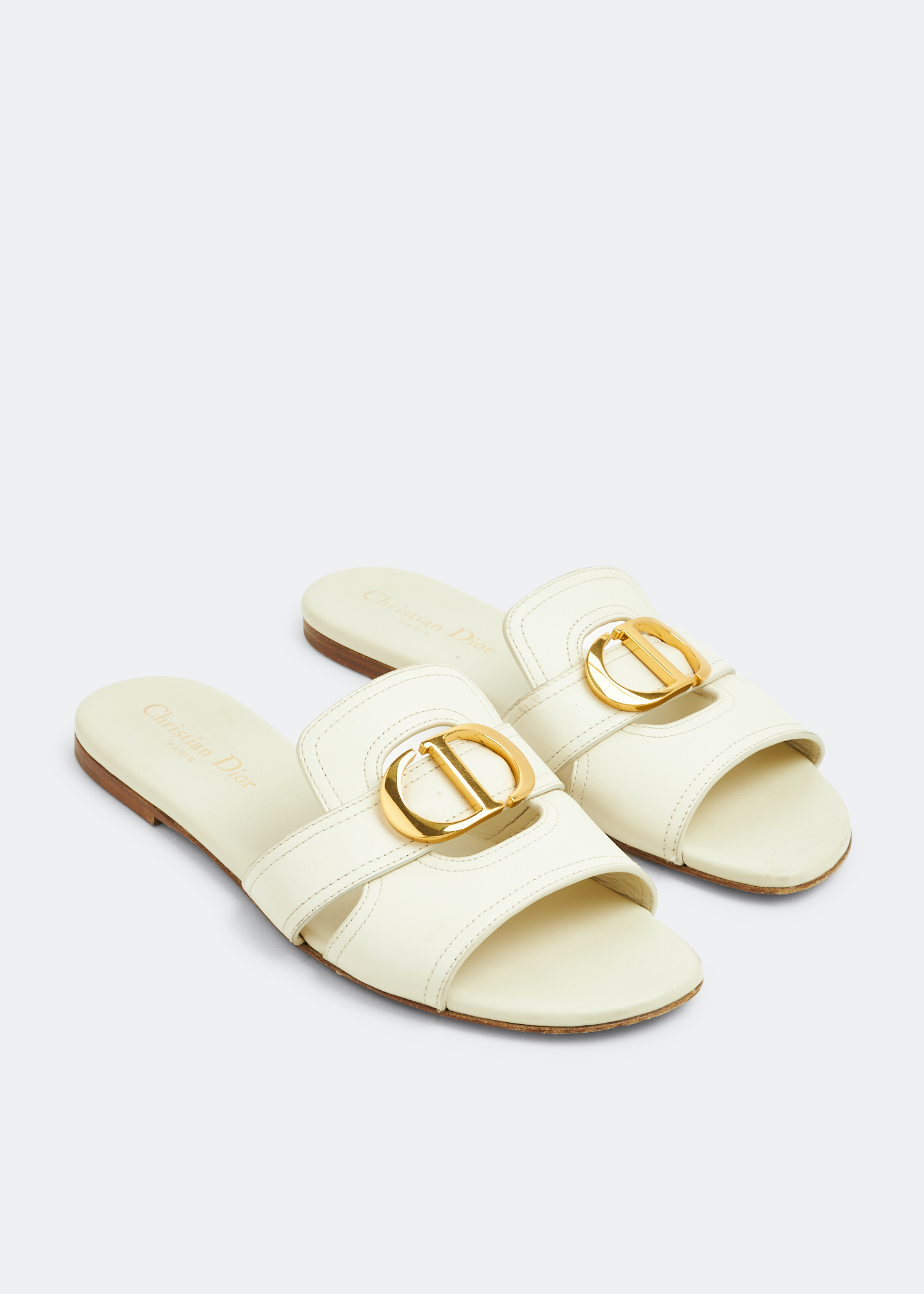 

Montaigne leather sandals, White