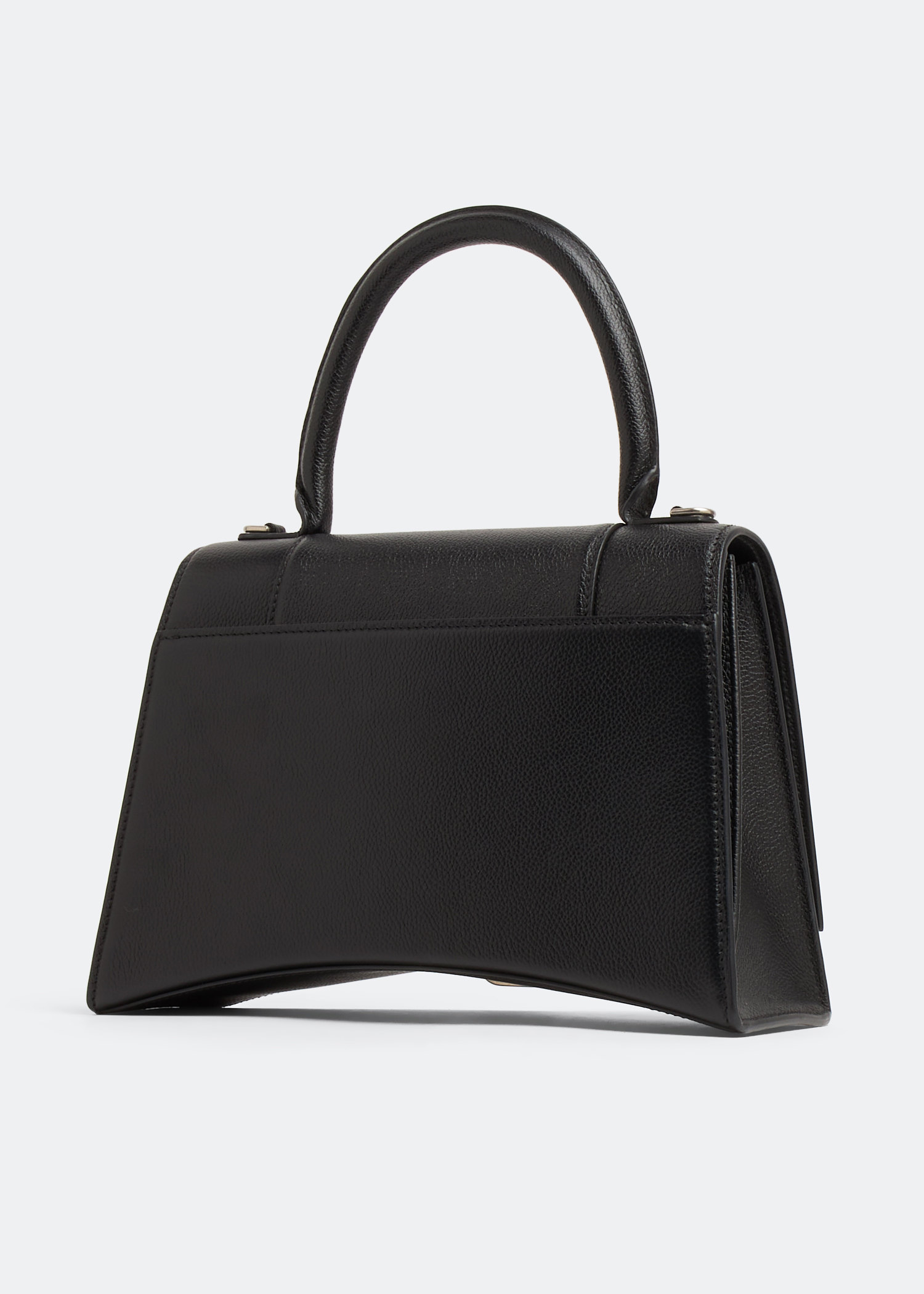 

Hourglass M top handle bag, Black