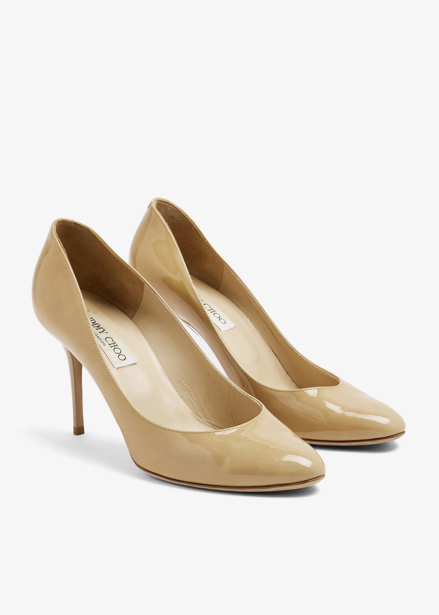 

Patent leather pumps, Beige