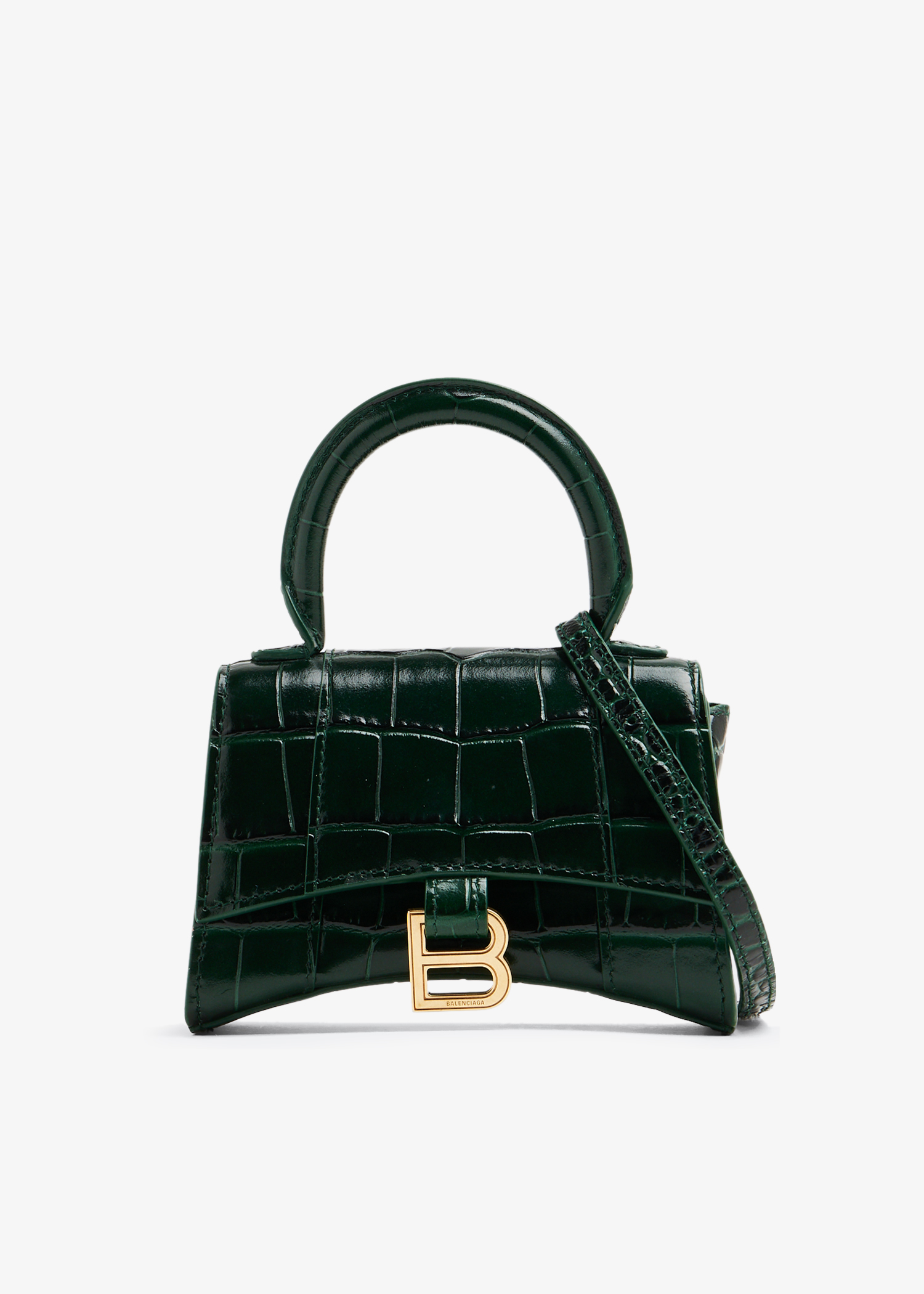 

Hourglass XS top handle bag, Green
