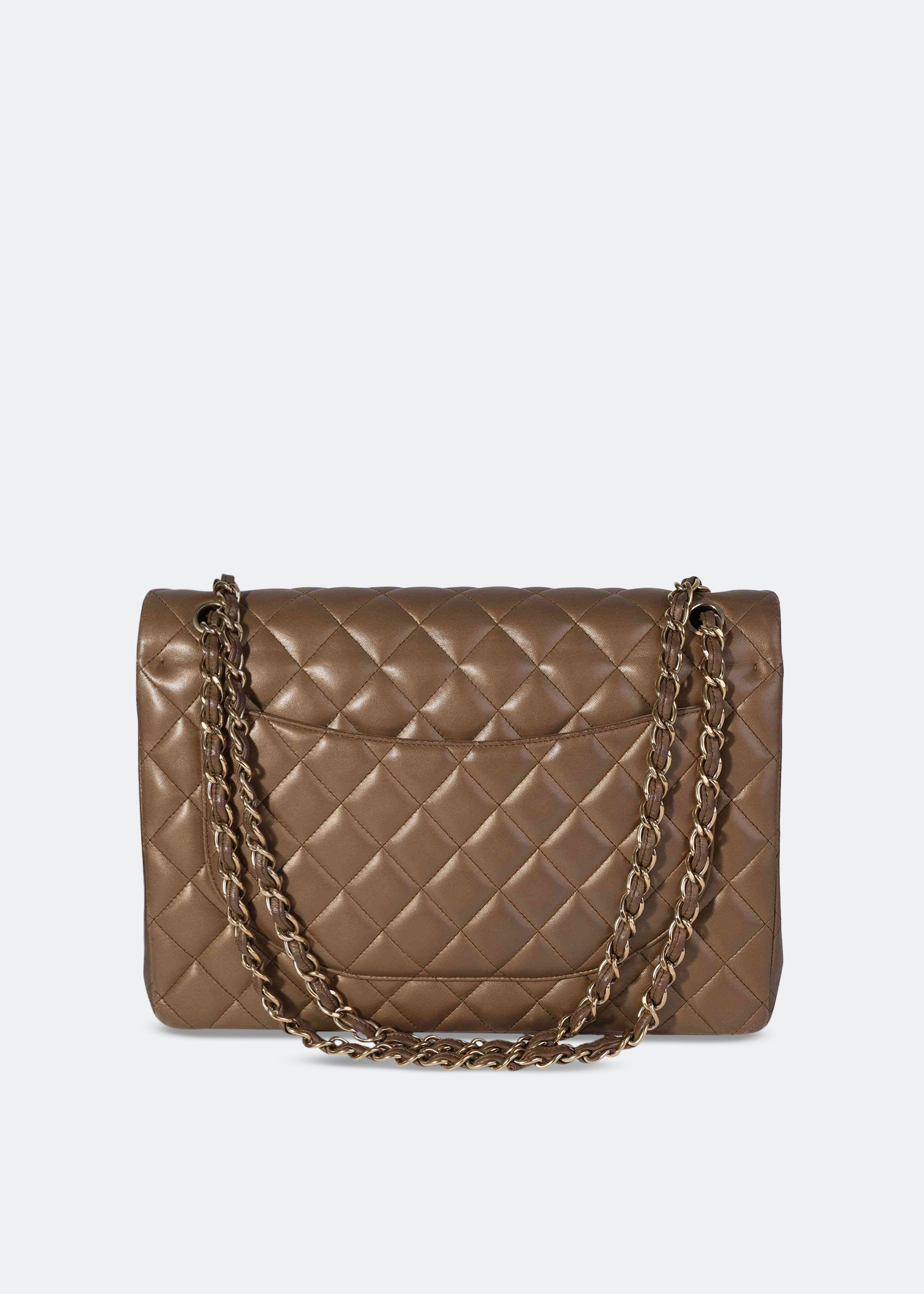 

Maxi Classic Double Flap bag, Brown