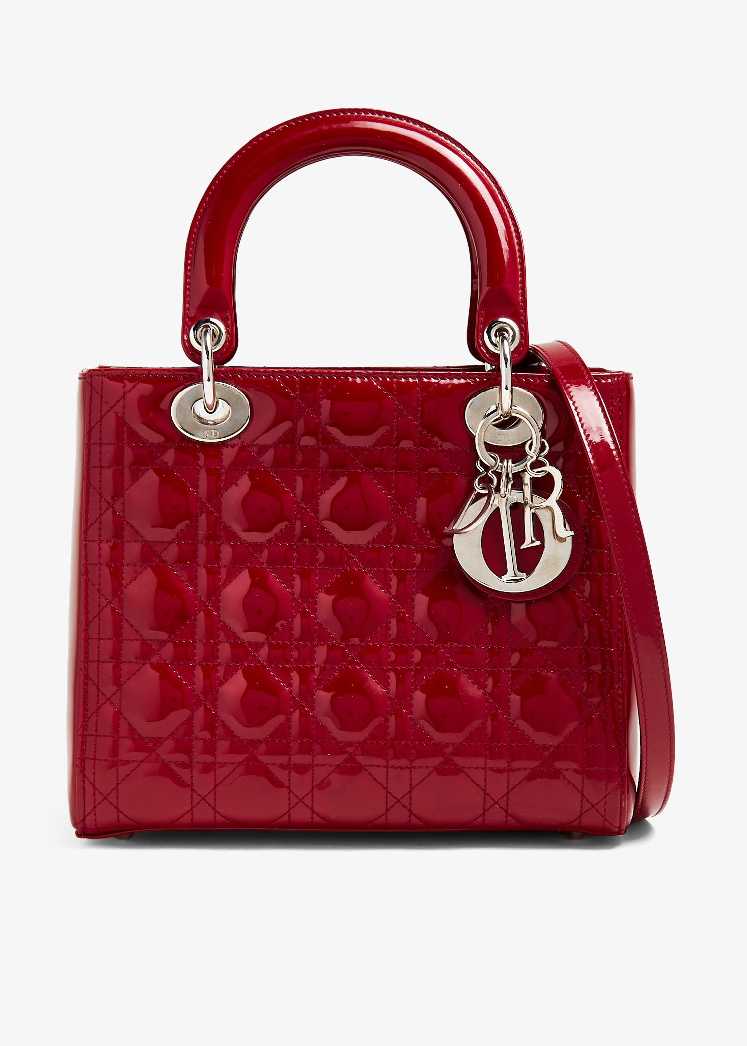 

Medium Lady Dior bag, Red