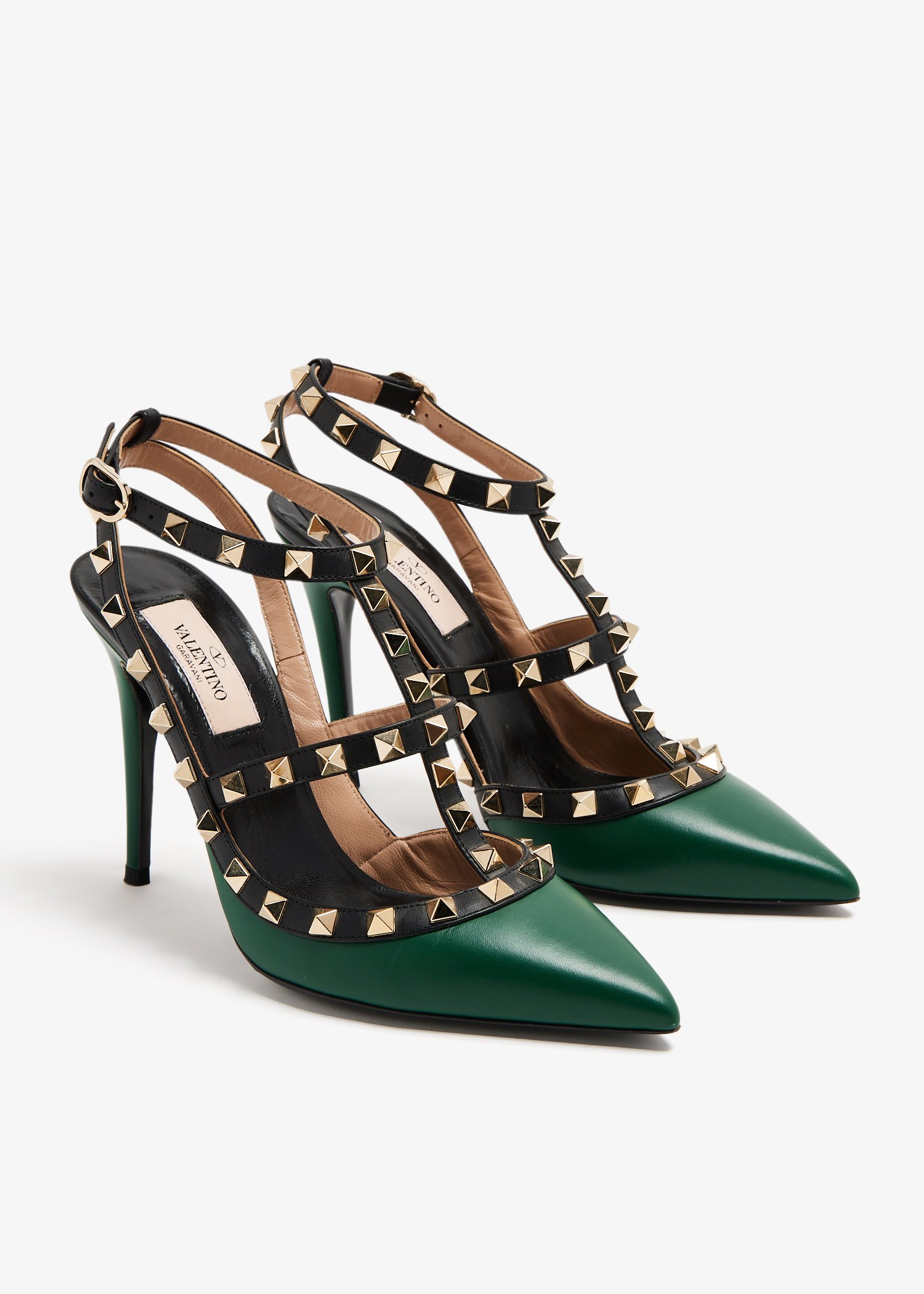 

Rockstud pumps, Green