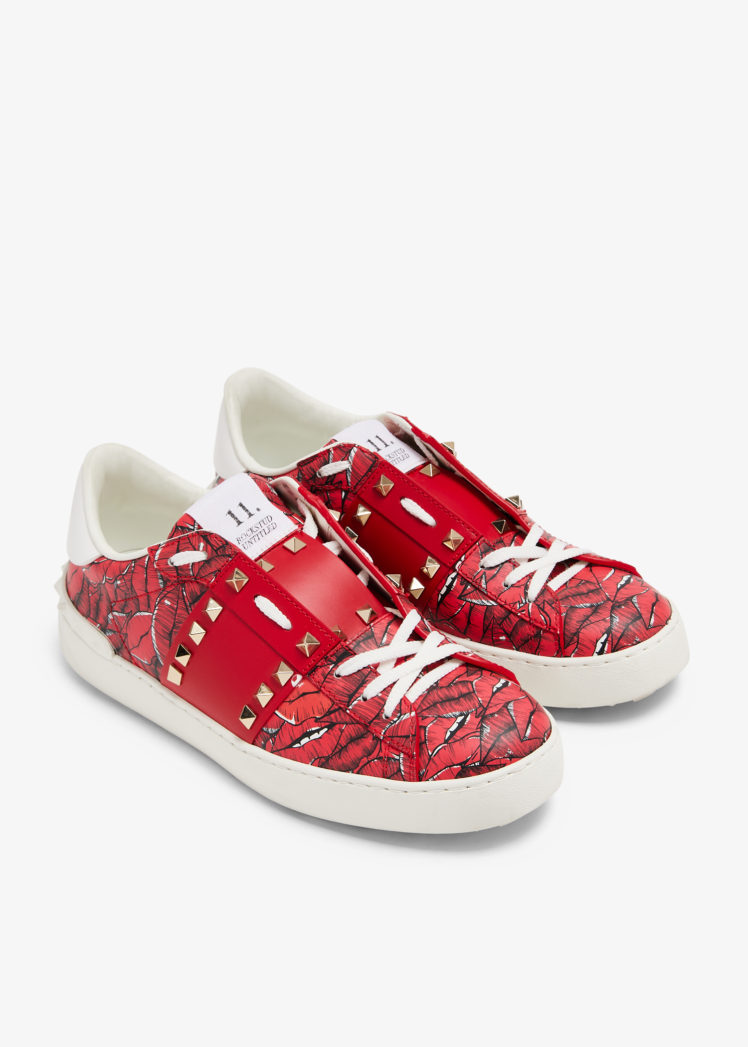 

Rockstud Untitled sneakers, Red