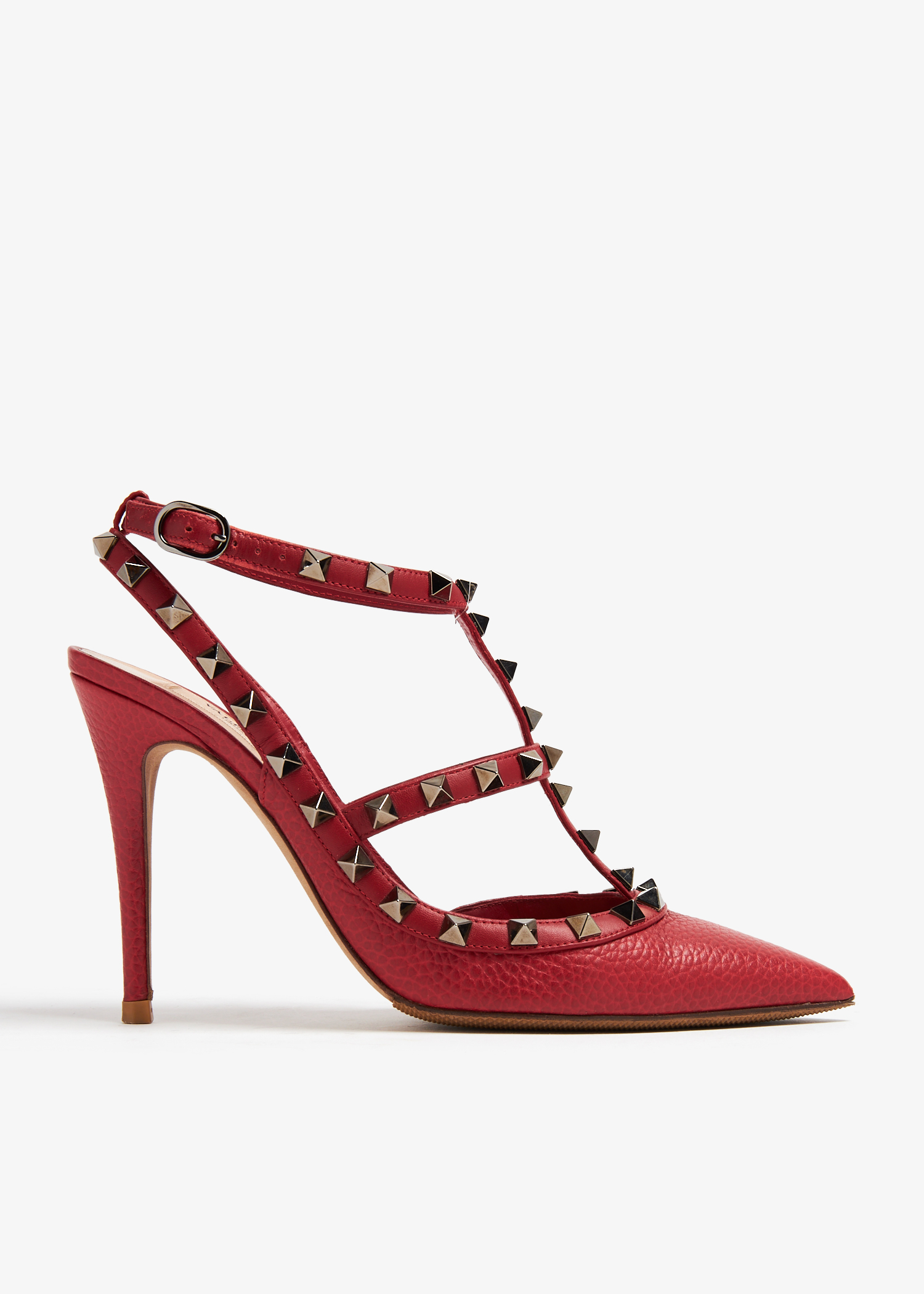 

Rockstud pumps, Red