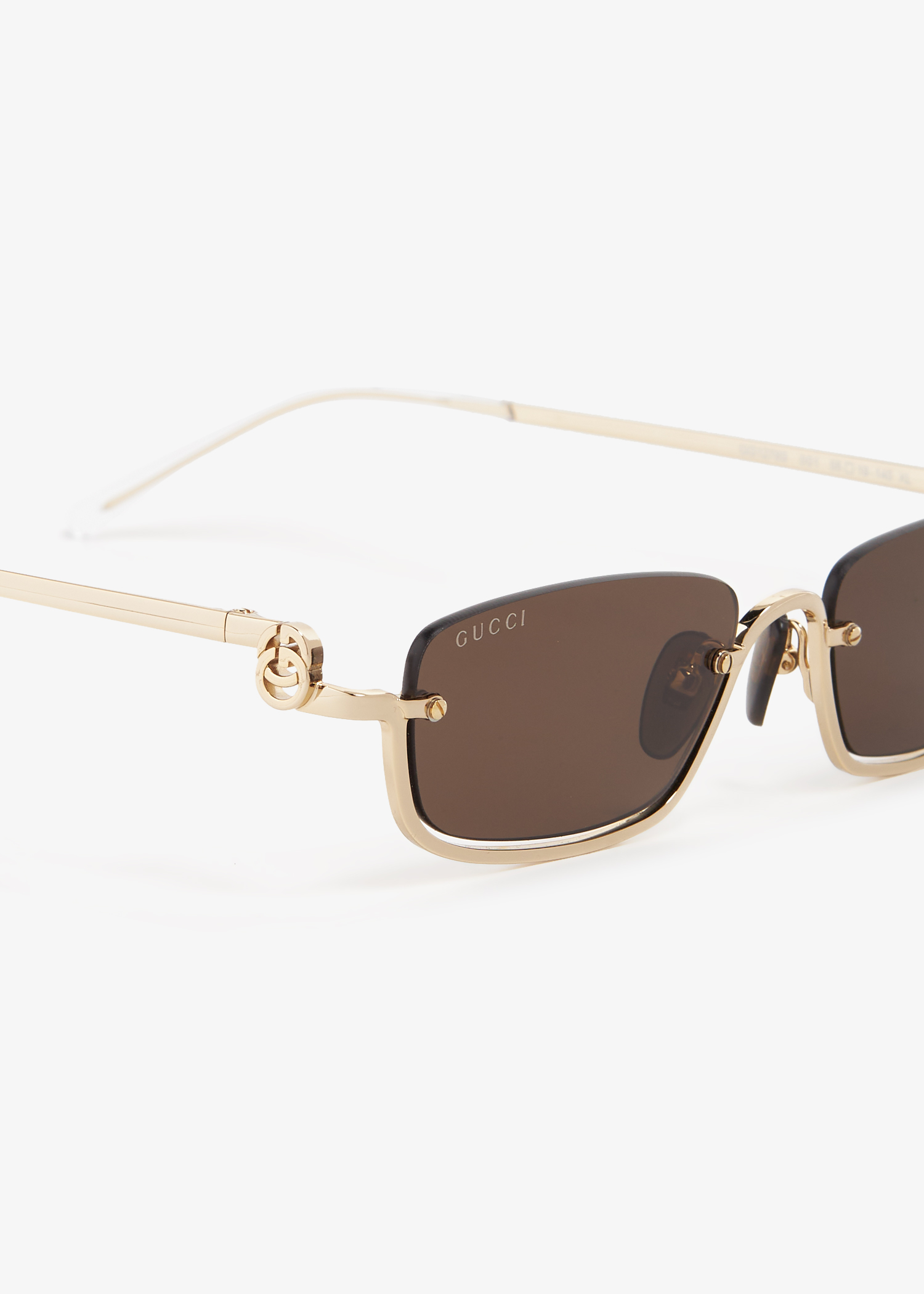 

Rectangular sunglasses, Brown