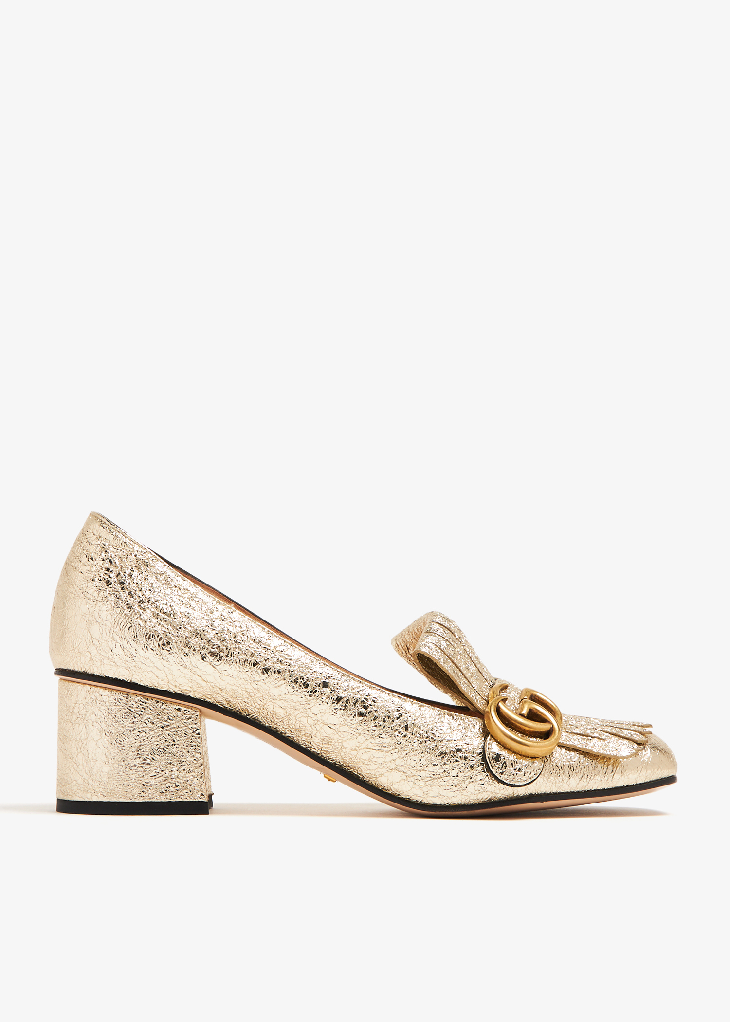 

GG Marmont pumps, Gold