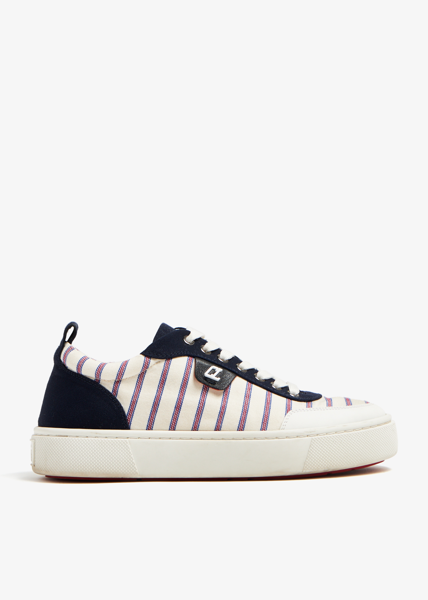 

Striped sneakers, White