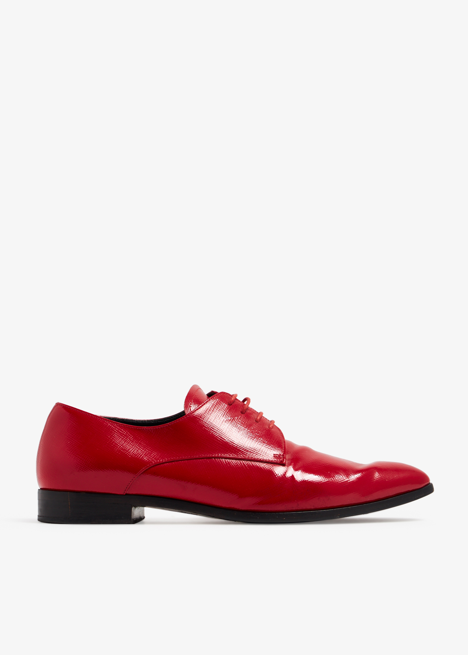 

Saffiano leather Oxford shoes, Red