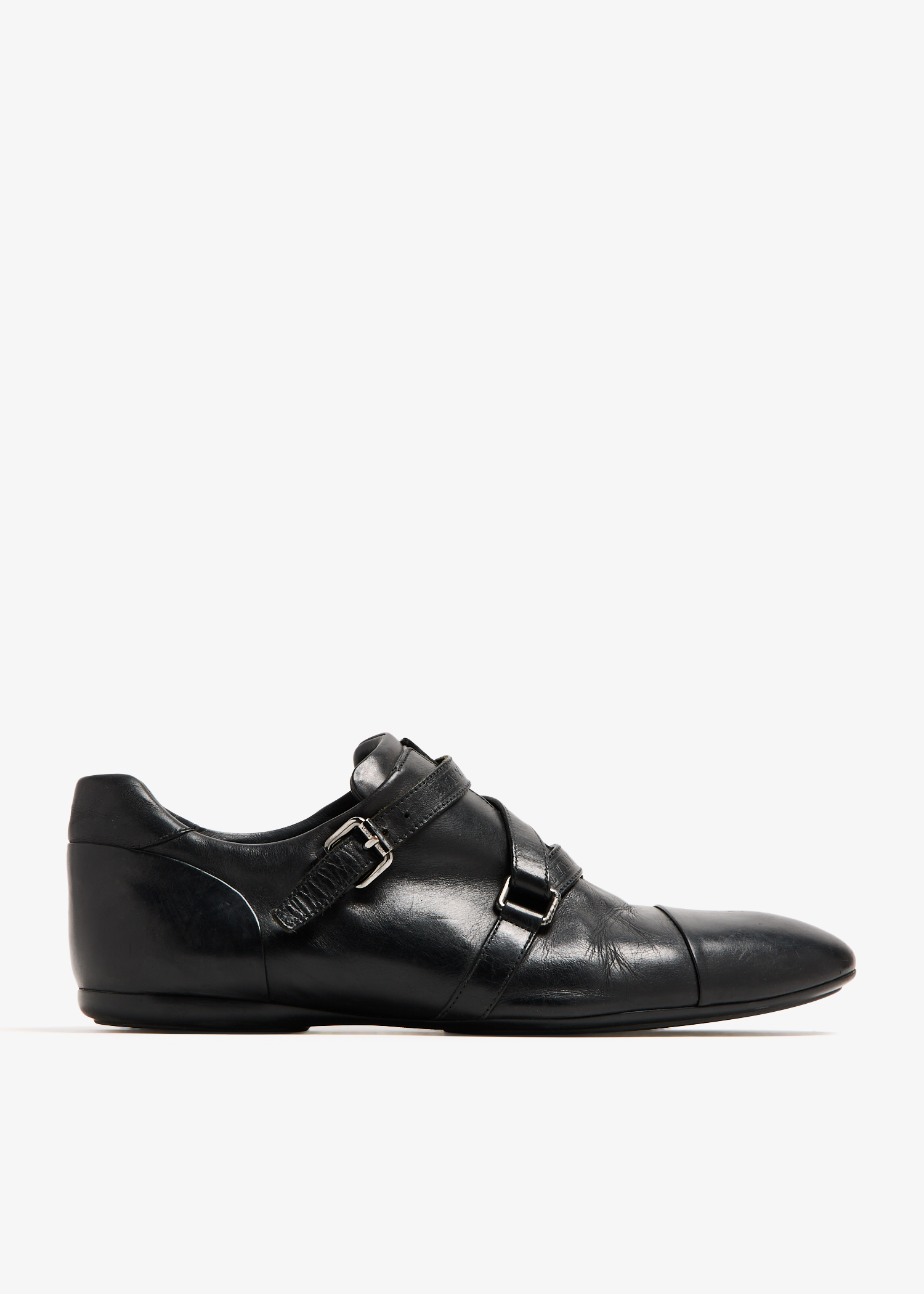 

Leather Derby shoes, Black