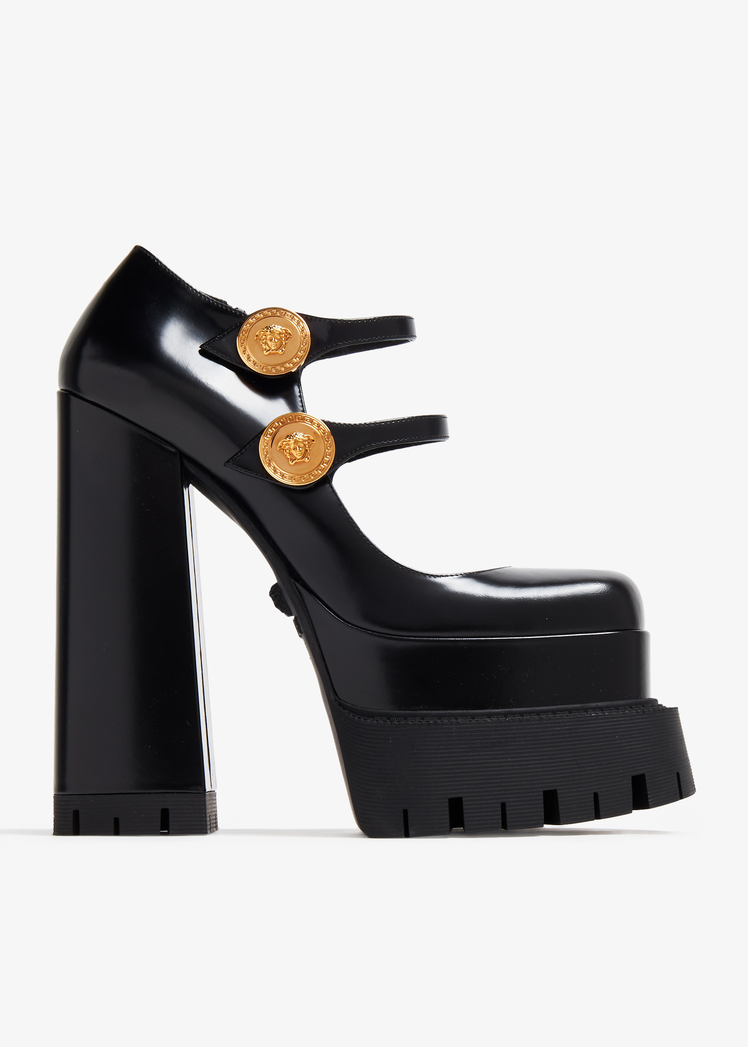 

La Medusa platform pumps, Black