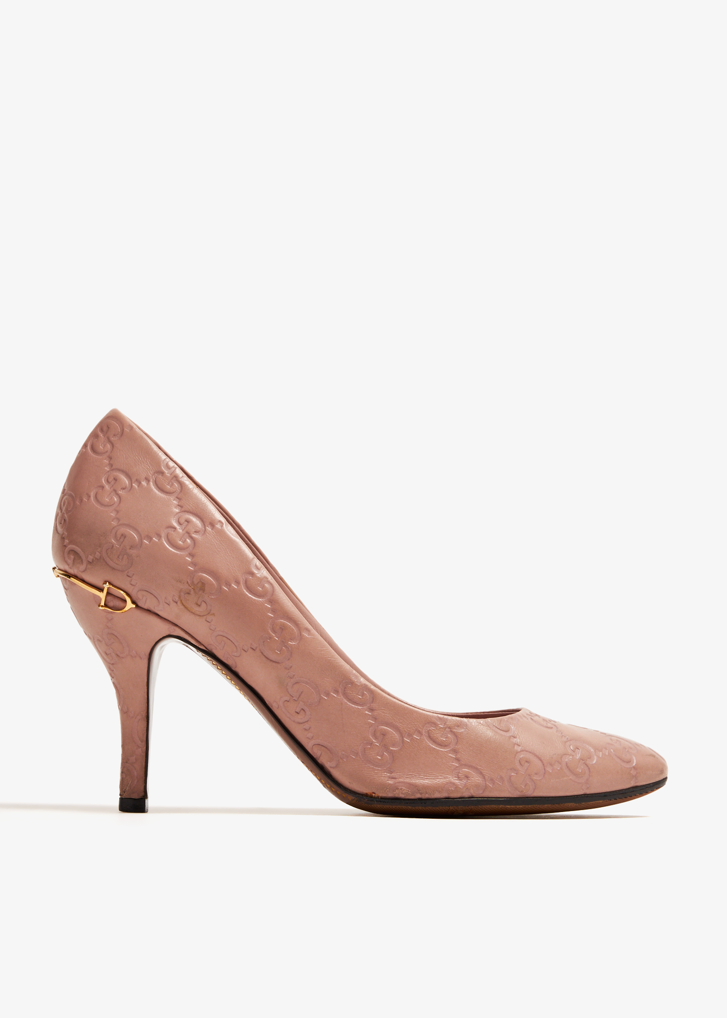 

Guccissima horsebit pumps, Beige