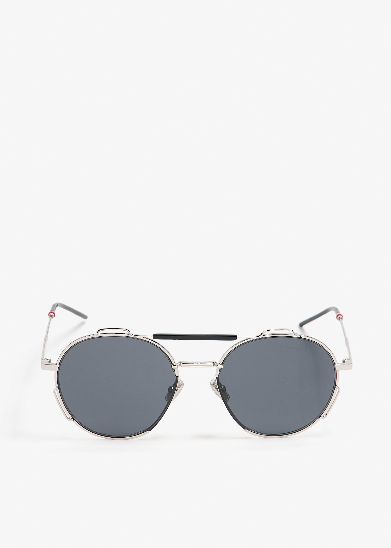 

Aviator round sunglasses, Silver