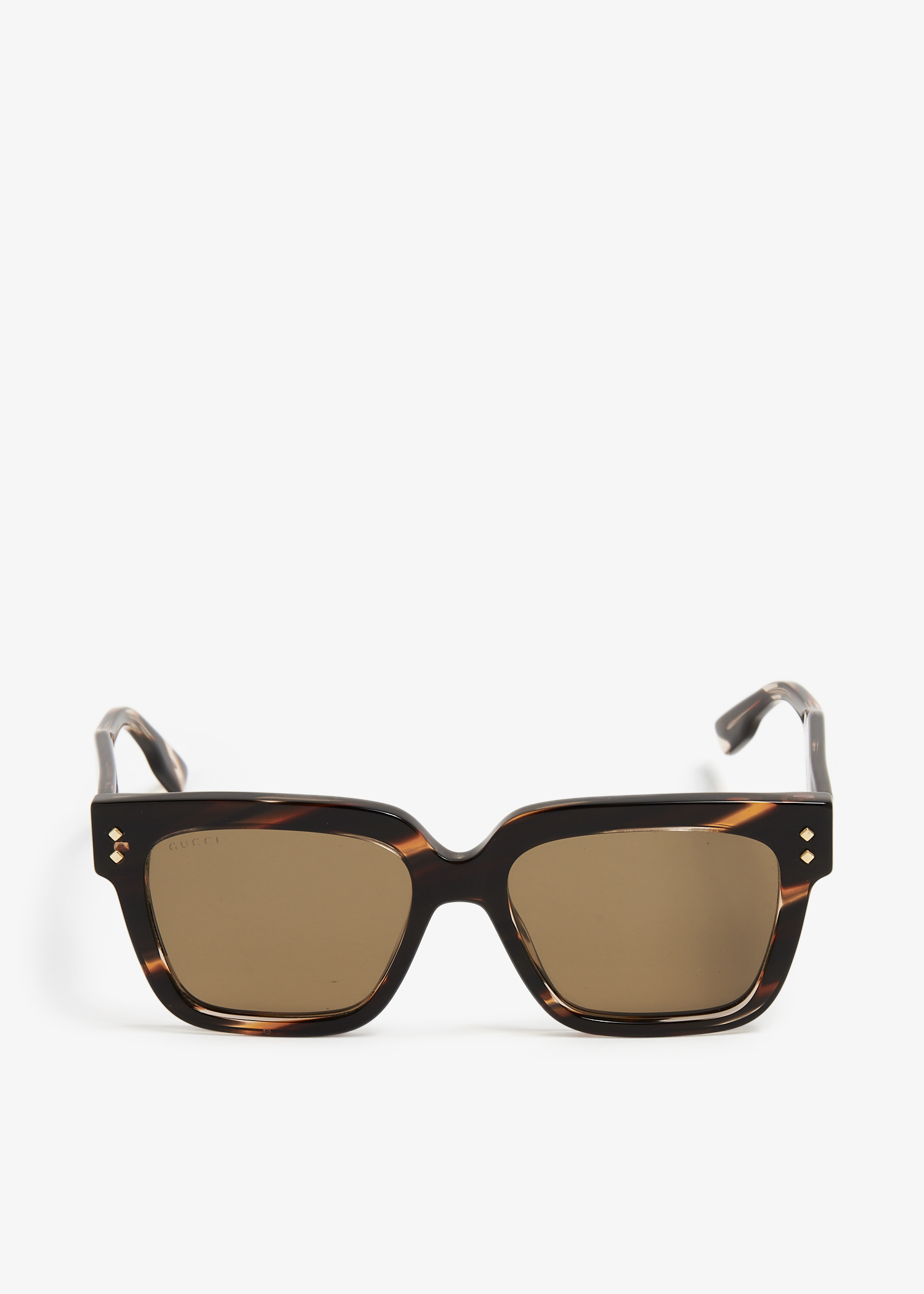 

Square frame sunglasses, Brown
