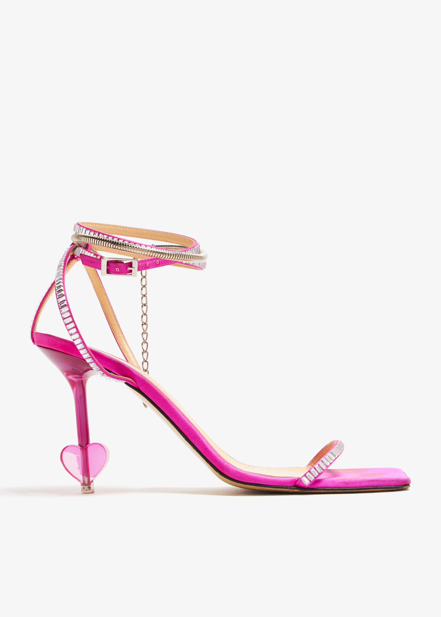 

Heart heel sandals, Pink