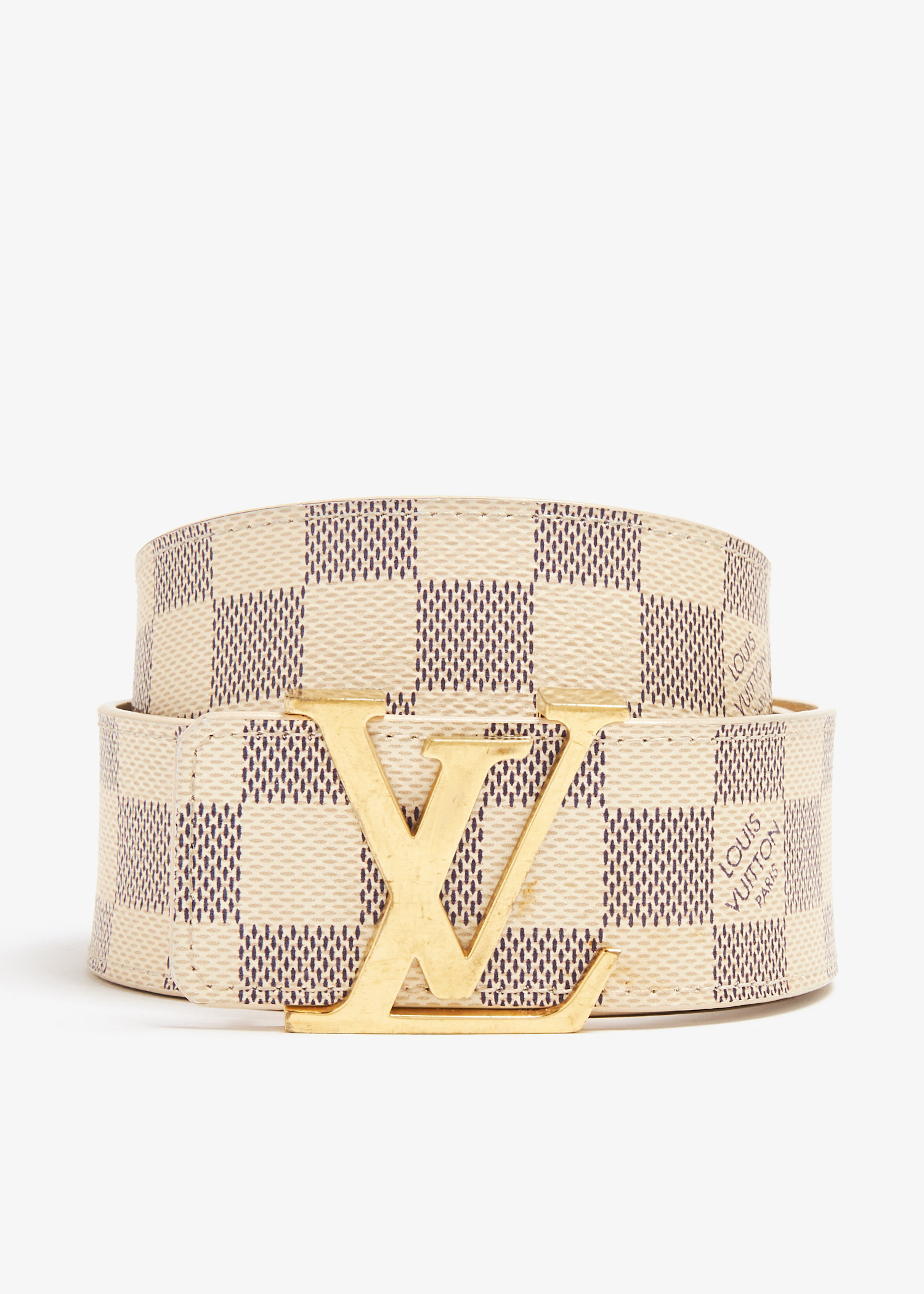 

LV Initials belt, Cream